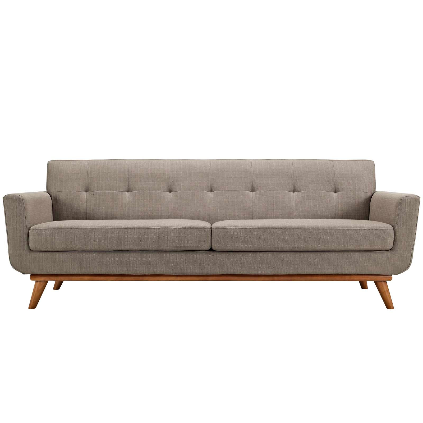 Modway Sofas & Couches - Engage Upholstered Fabric Sofa Granite