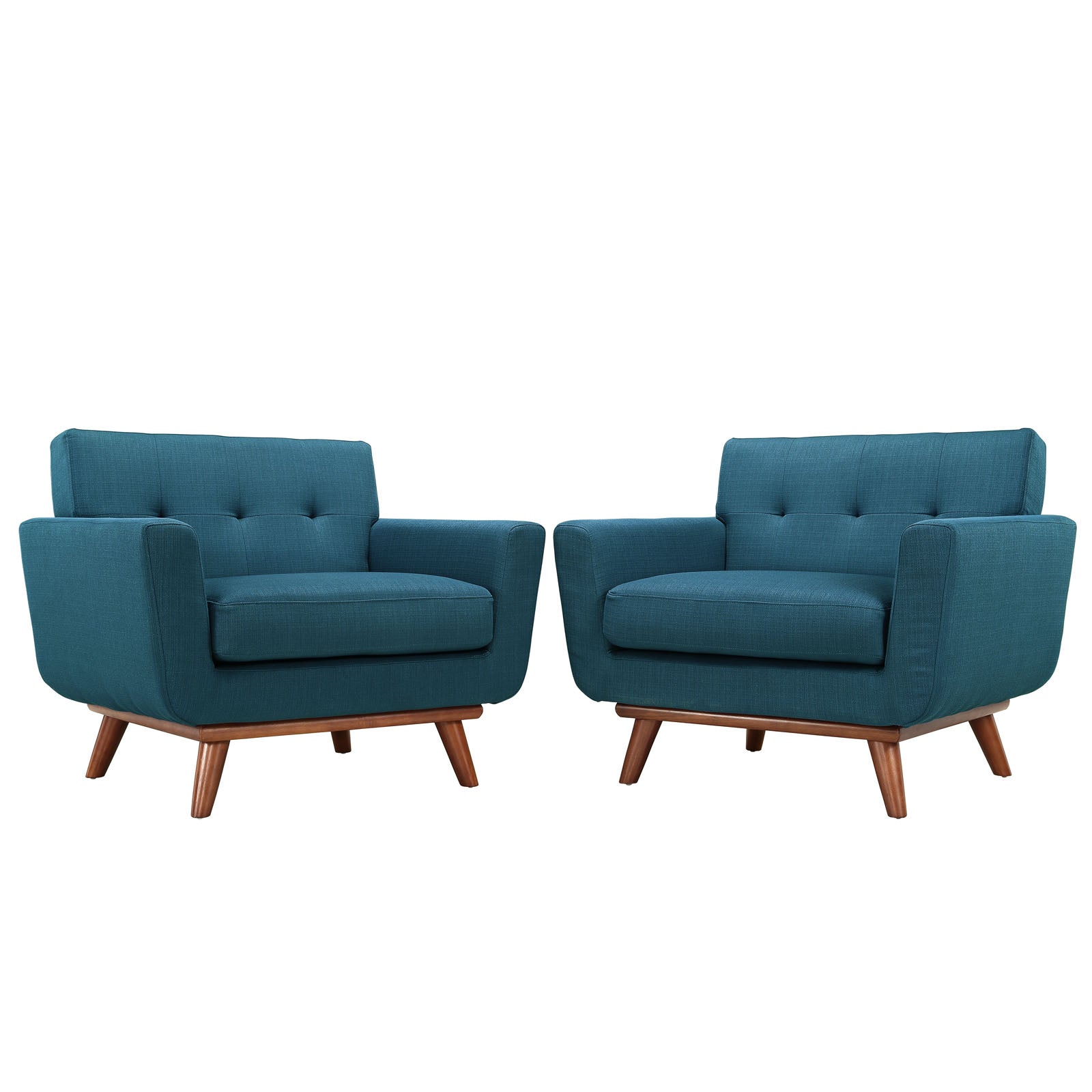 Modway Living Room Sets - Engage Armchair Wood Set of 2 Azure