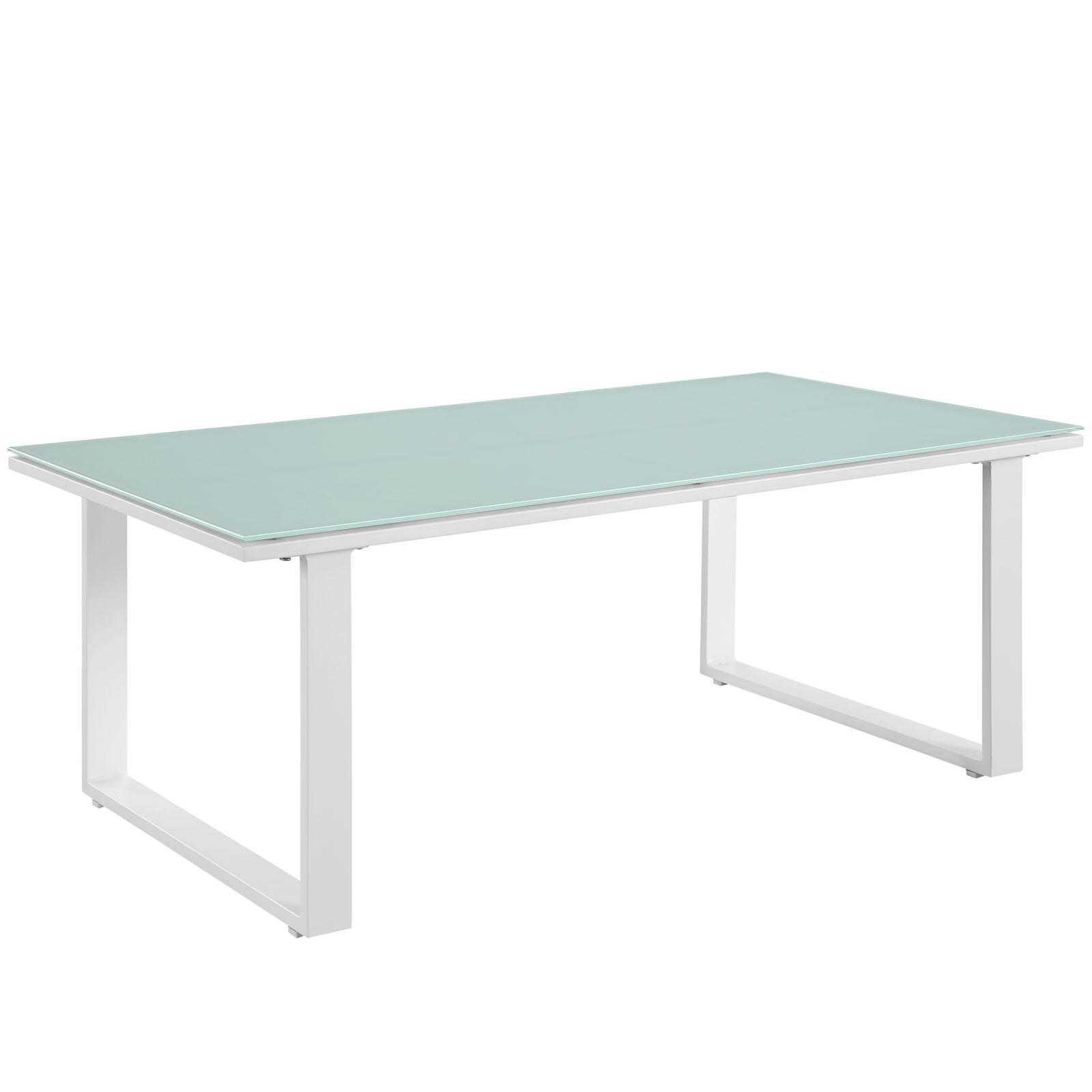 Modway Outdoor Coffee Tables - Fortuna Outdoor Patio Coffee Table White