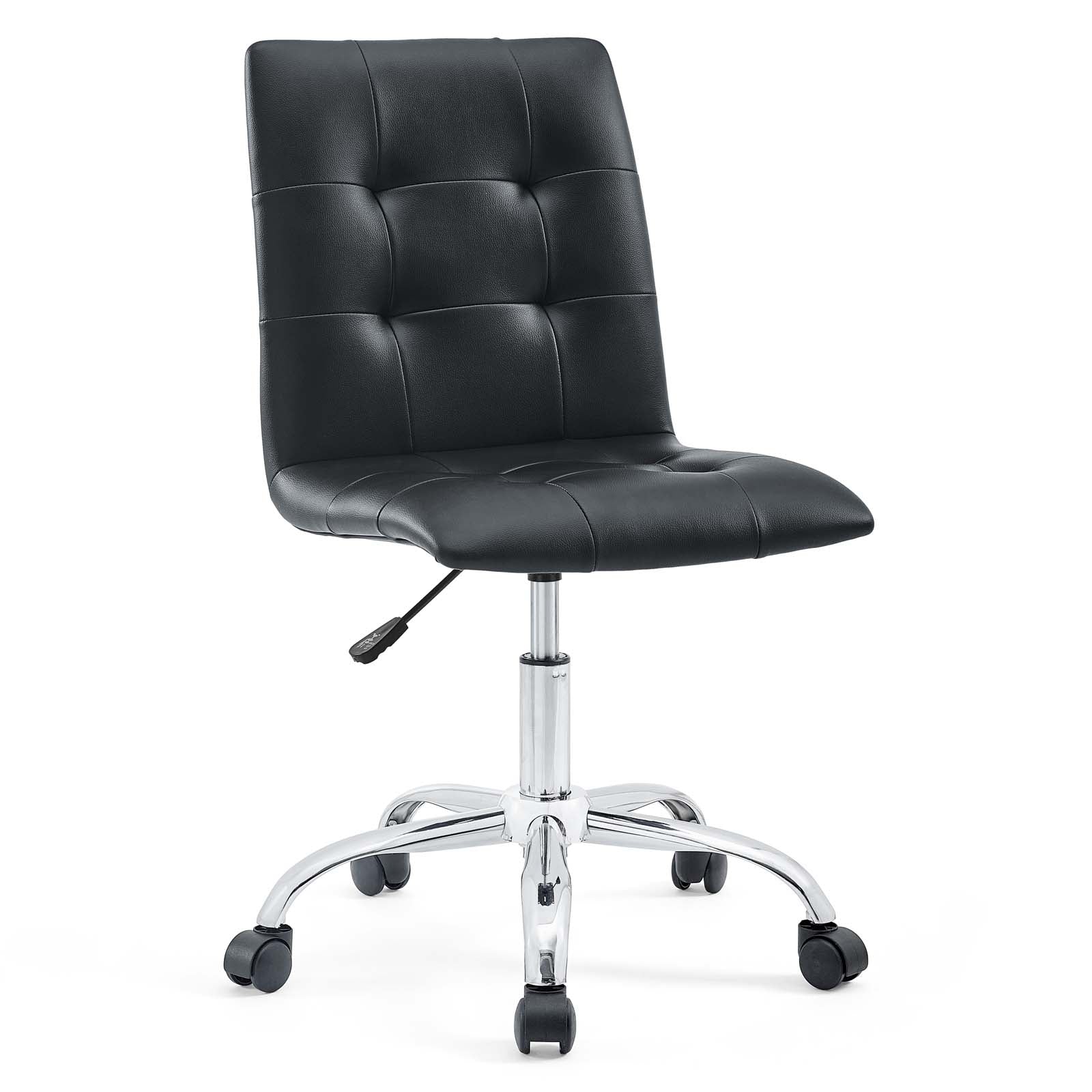 Modway Task Chairs - Prim Armless Mid Back Office Chair Black