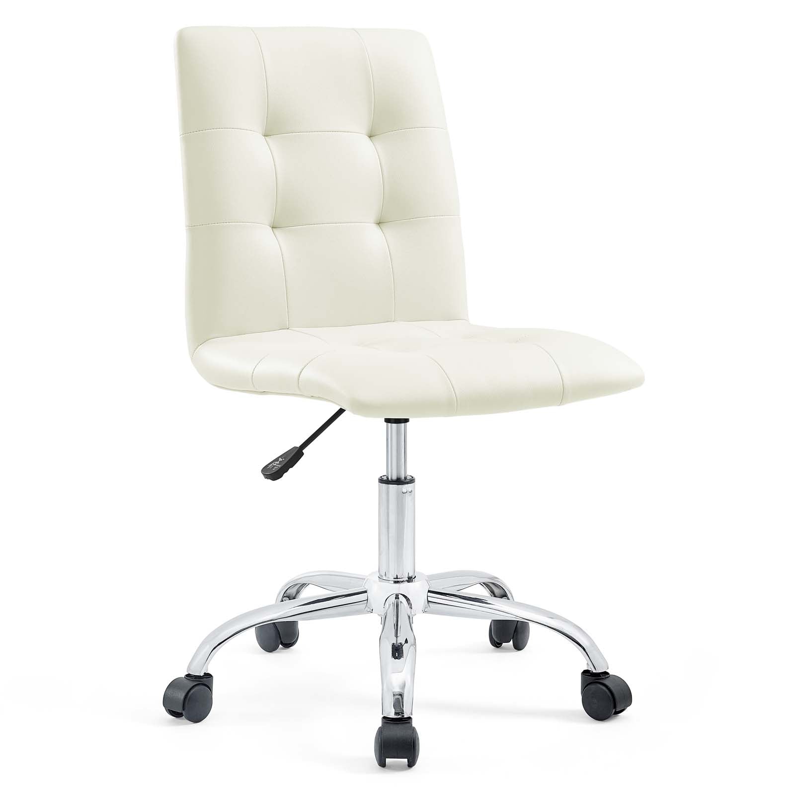 Modway Task Chairs - Prim Armless Mid Back Office Chair White