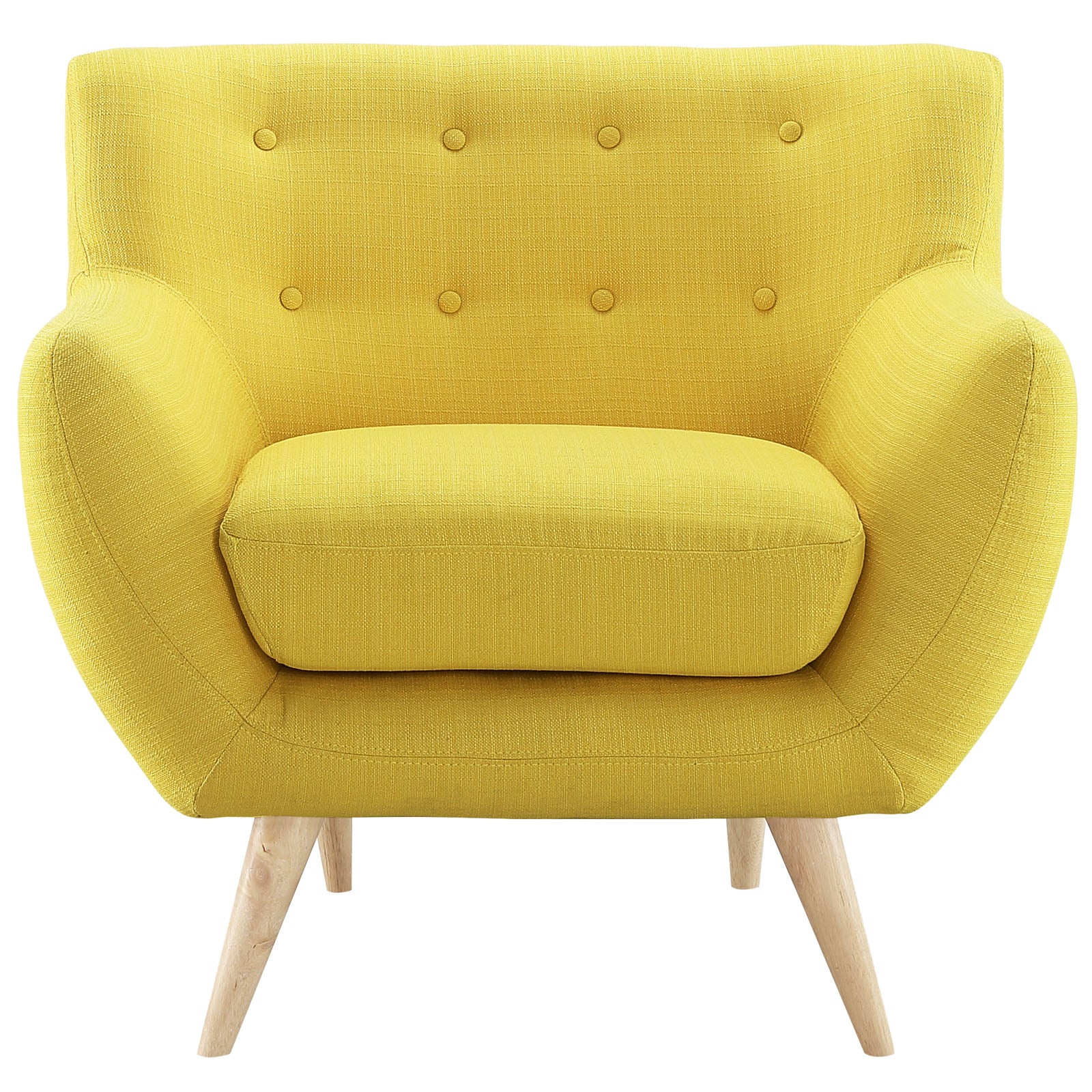Modway Accent Chairs - Remark Upholstered Fabric Armchair Sunny