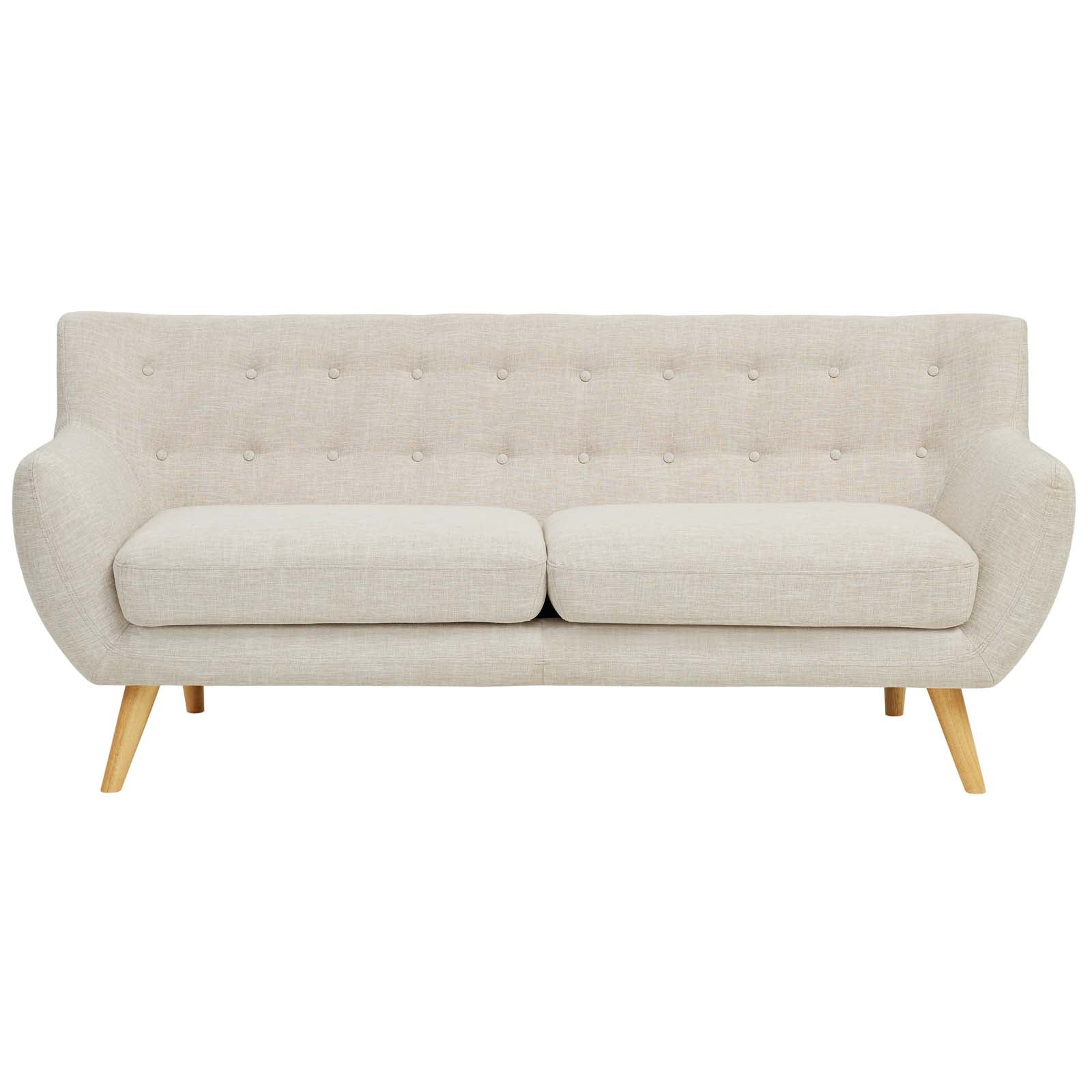 Modway Sofas & Couches - Remark Upholstered Fabric Sofa Beige