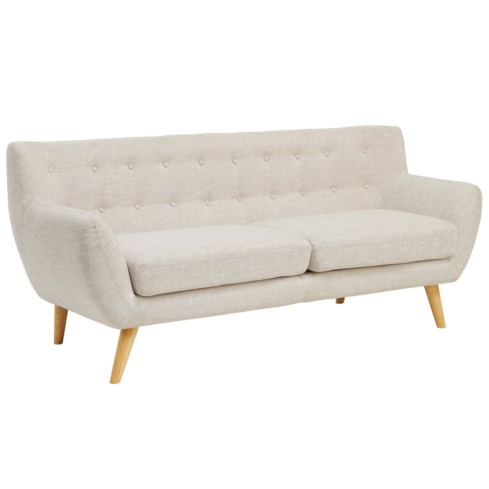 Modway Sofas & Couches - Remark Upholstered Fabric Sofa Beige