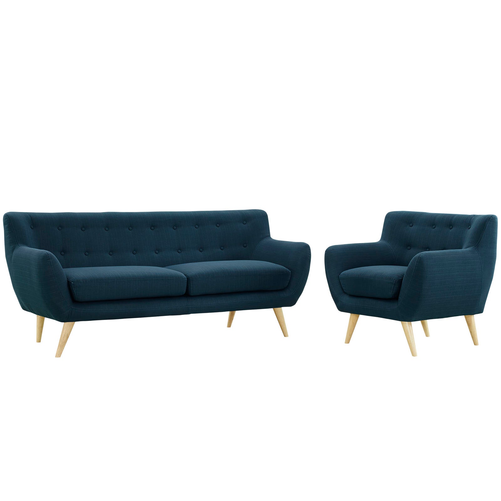 Modway Living Room Sets - Remark 2 Piece 32" H Living Room Set Azure