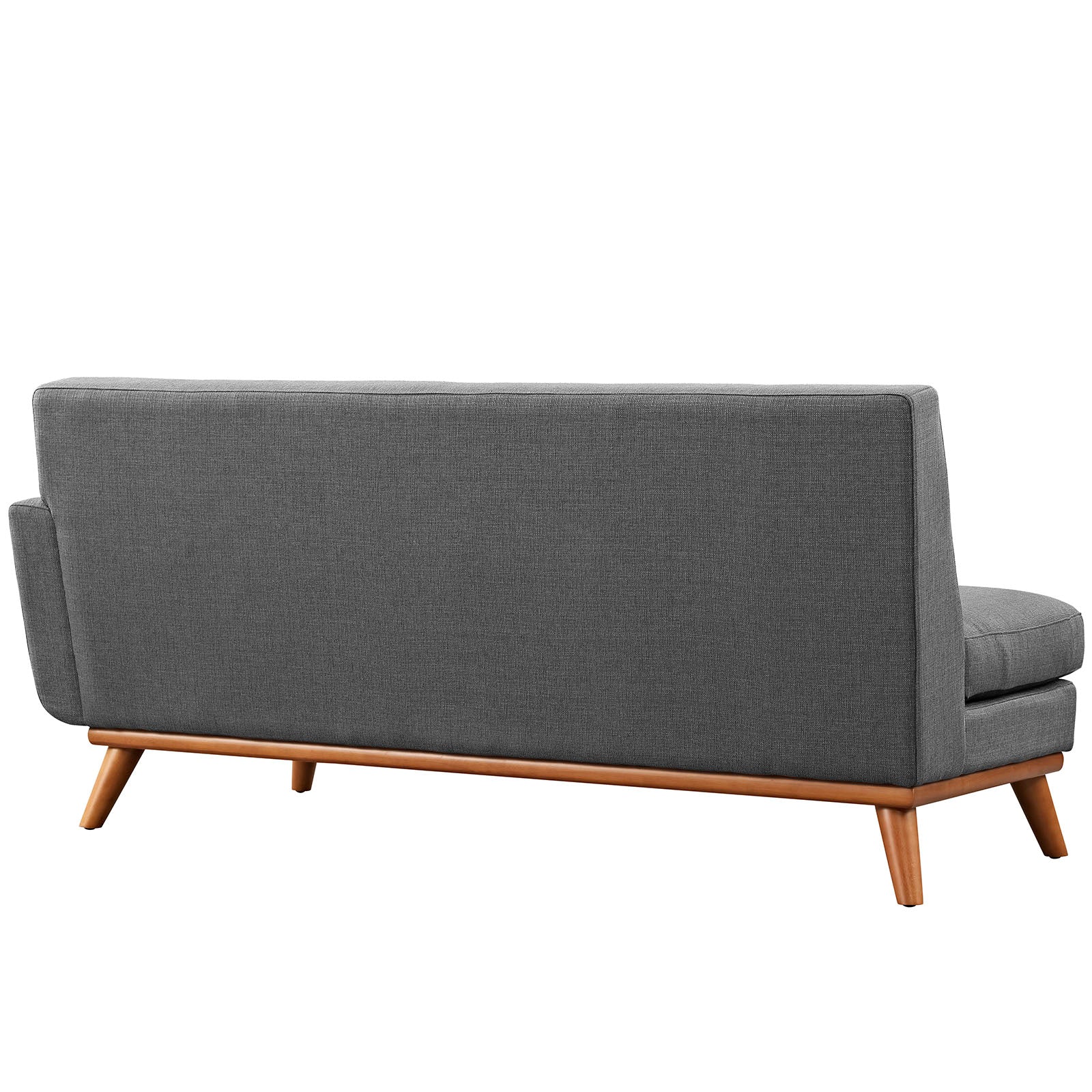 Modway Loveseats - Engage Right-Arm Upholstered Fabric Loveseat Gray