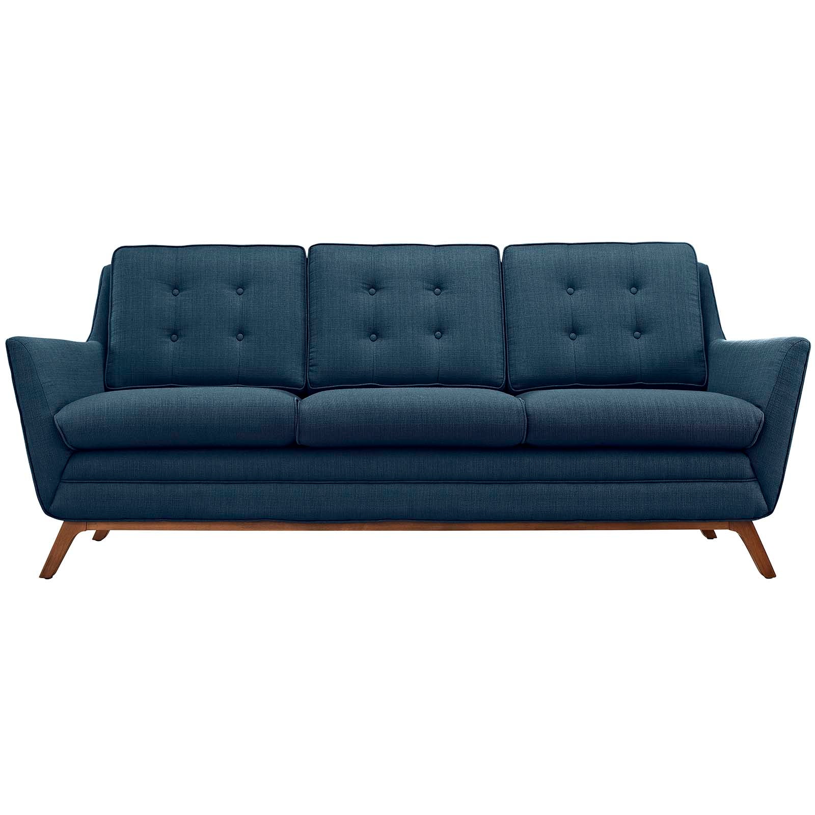 Modway Sofas & Couches - Beguile Upholstered Fabric Sofa Azure
