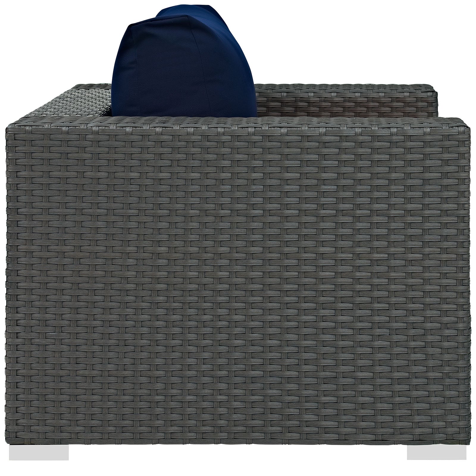 Modway Outdoor Chairs - Sojourn Outdoor Patio Sunbrella Armchair Canvas Navy