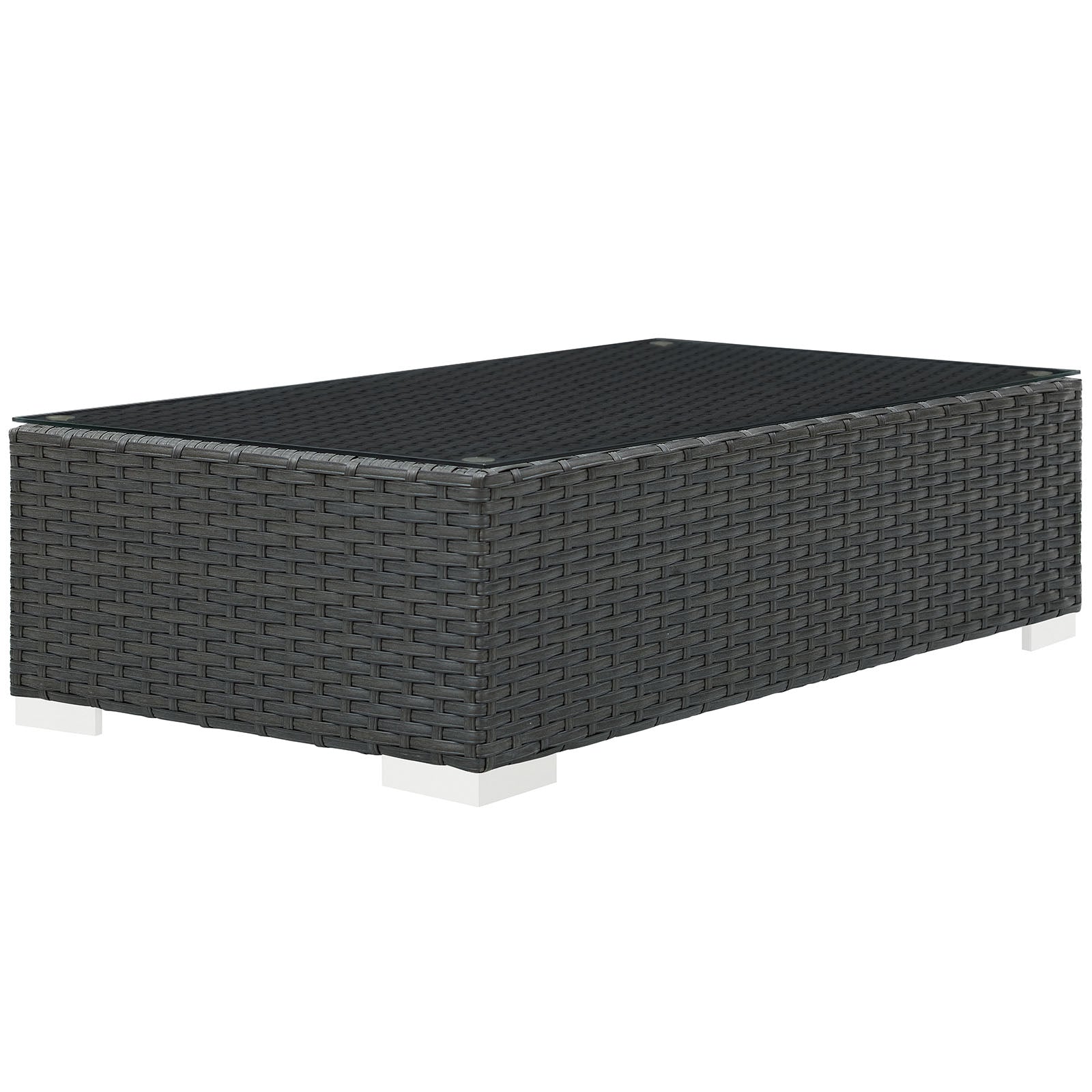 Modway Outdoor Coffee Tables - Sojourn Outdoor Patio Coffee Table Chocolate