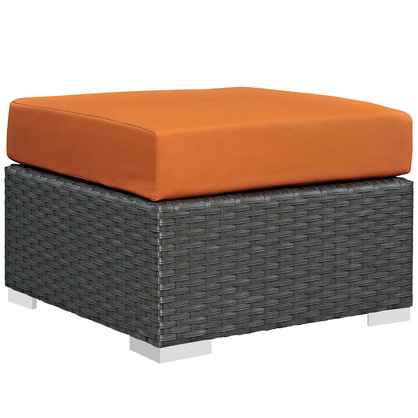 Modway Outdoor Stools & Benches - Sojourn Outdoor Patio Sunbrella Ottoman Canvas Tuscan