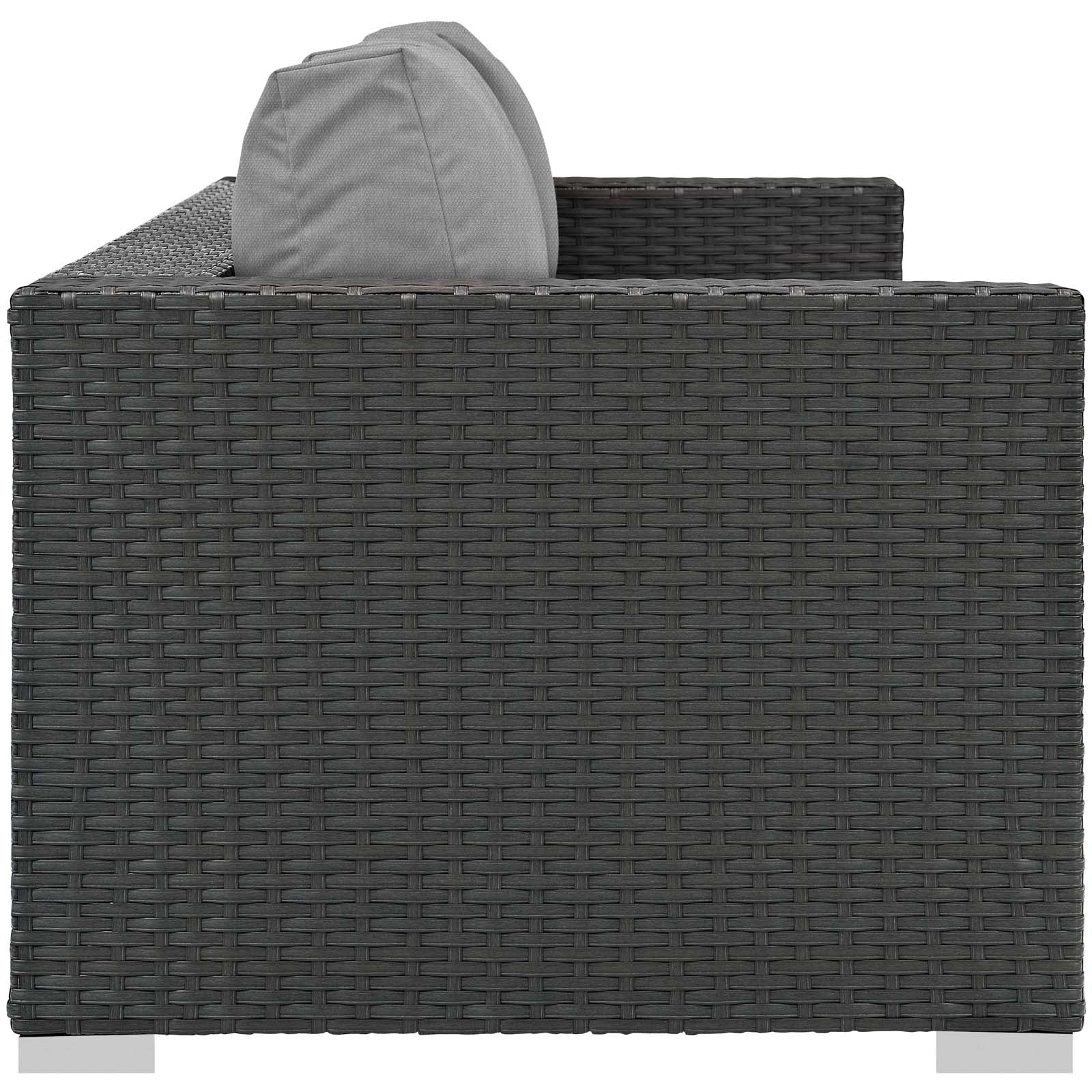 Modway Outdoor Sofas - Sojourn Outdoor Patio Sunbrella Sofa Canvas Gray
