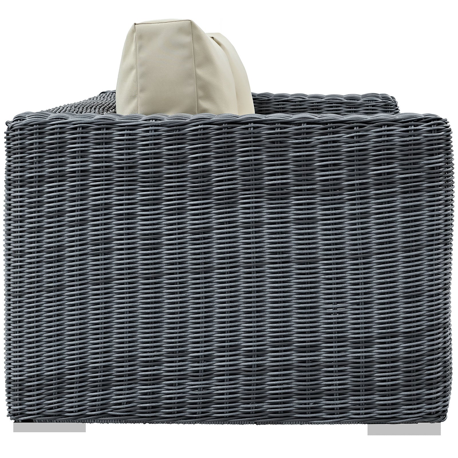 Modway Outdoor Sofas - Summon Outdoor Patio Sunbrella Loveseat Canvas Antique Beige