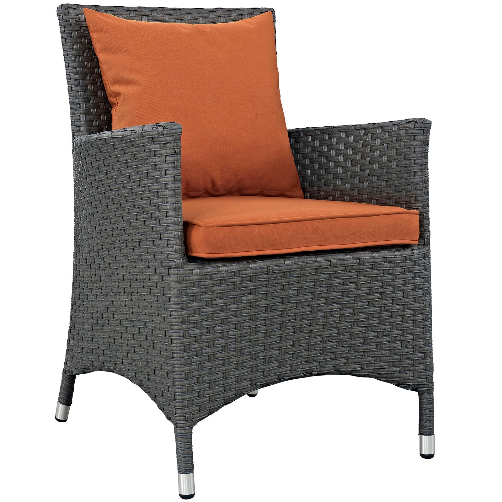 Modway Outdoor Dining Chairs - Sojourn Dining Outdoor Patio Sunbrella Armchair Canvas Tuscan