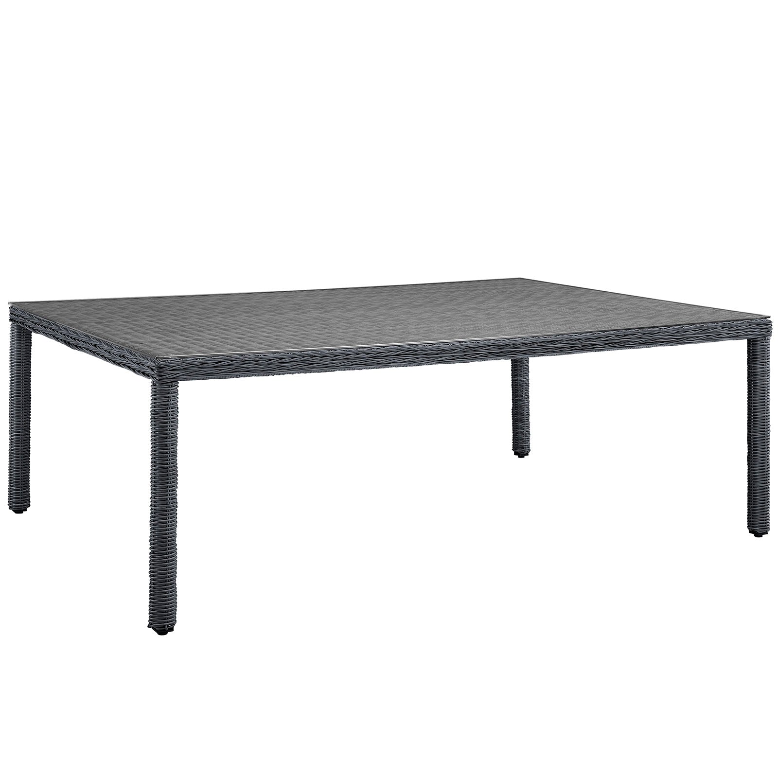 Modway Outdoor Dining Tables - Summon 90" Outdoor Dining Table Gray