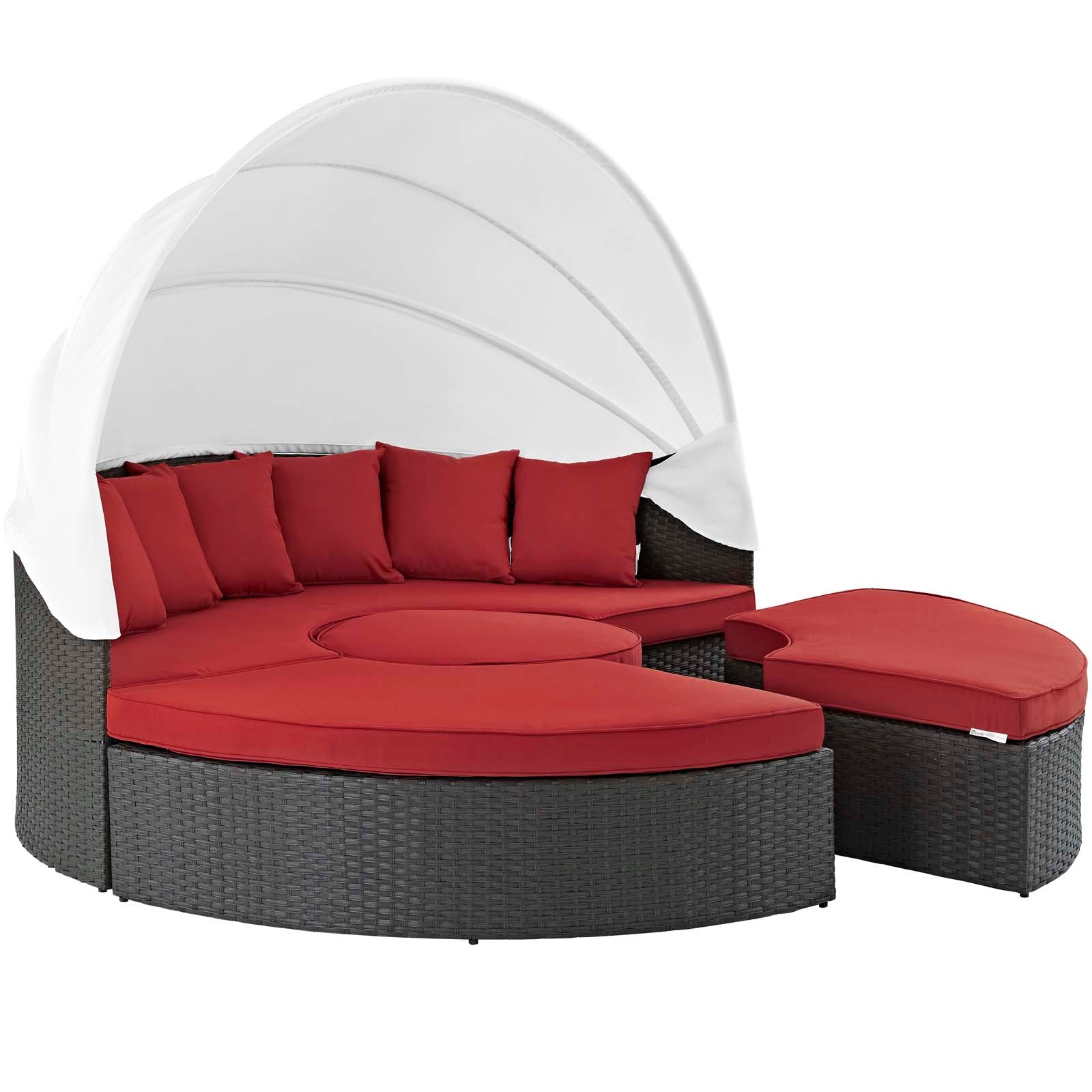 Sojourn Outdoor Patio Sunbrella Daybed Canvas Red