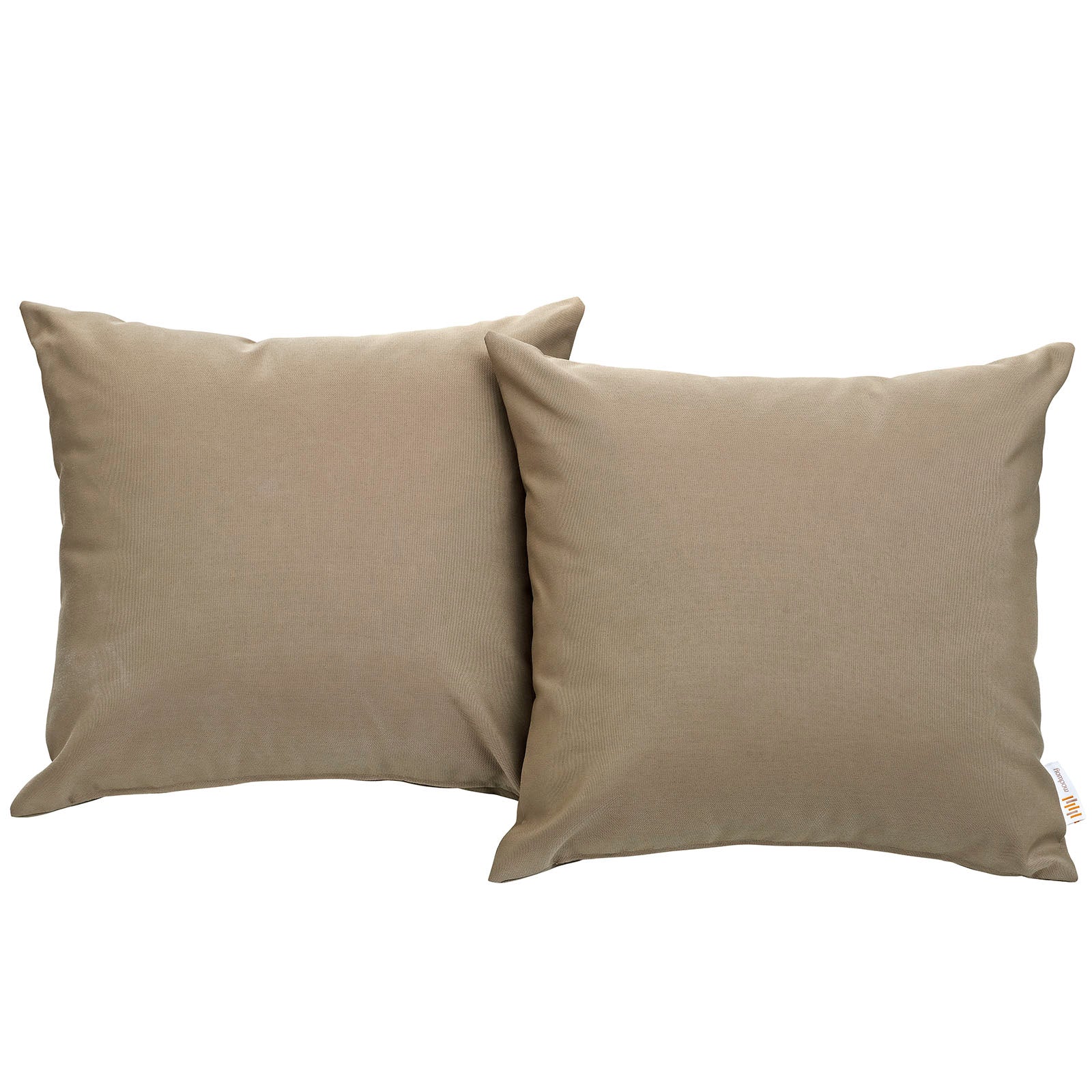 Modway Outdoor Pillows & Cushions - Convene Outdoor Patio Pillow Mocha (Set of 2)