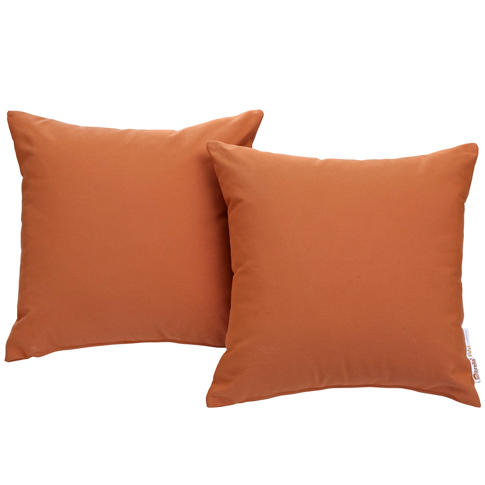Modway Outdoor Pillows & Cushions - Summon 2 Piece Outdoor Patio Pillow Set Tuscan
