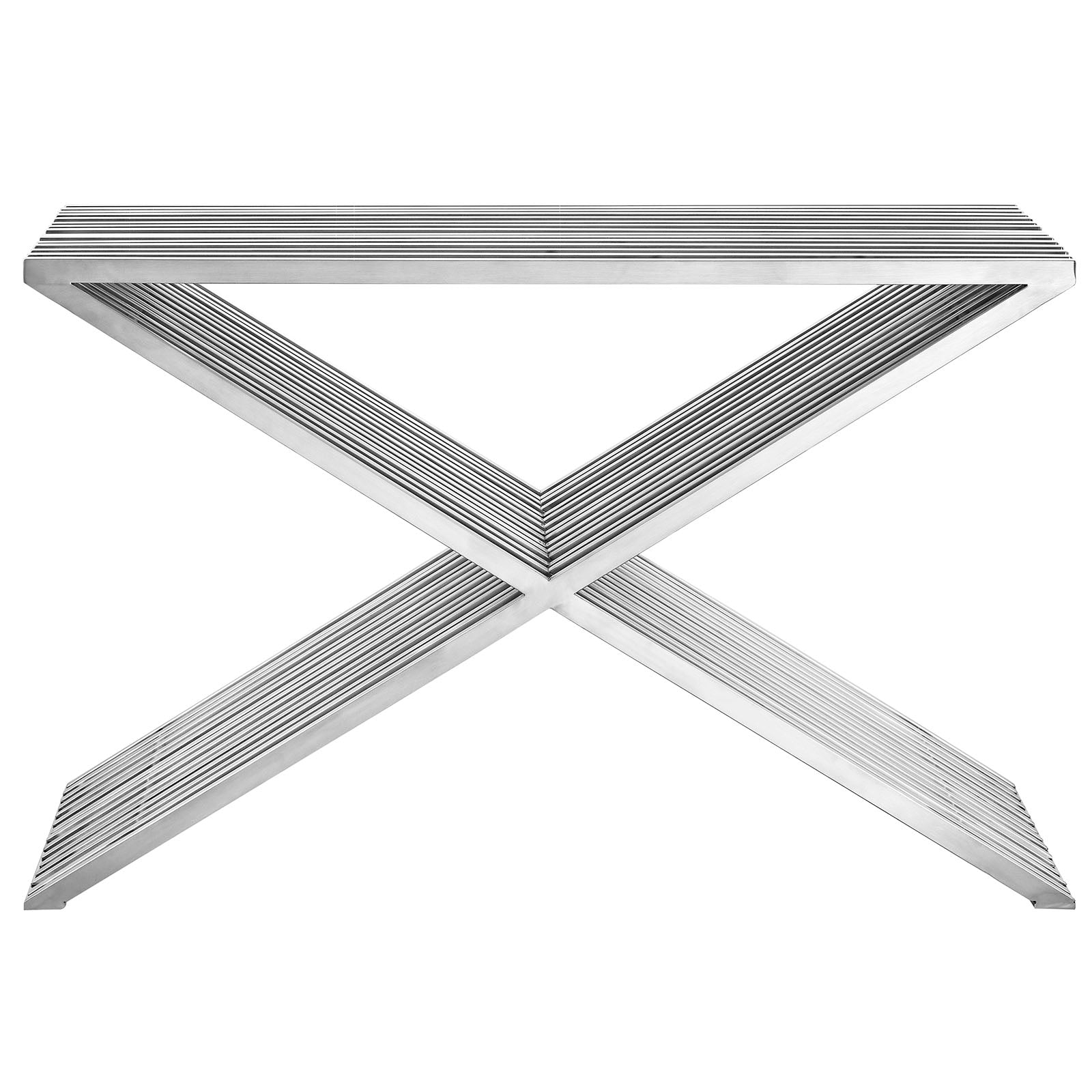 Modway Consoles - Press Console Table Silver