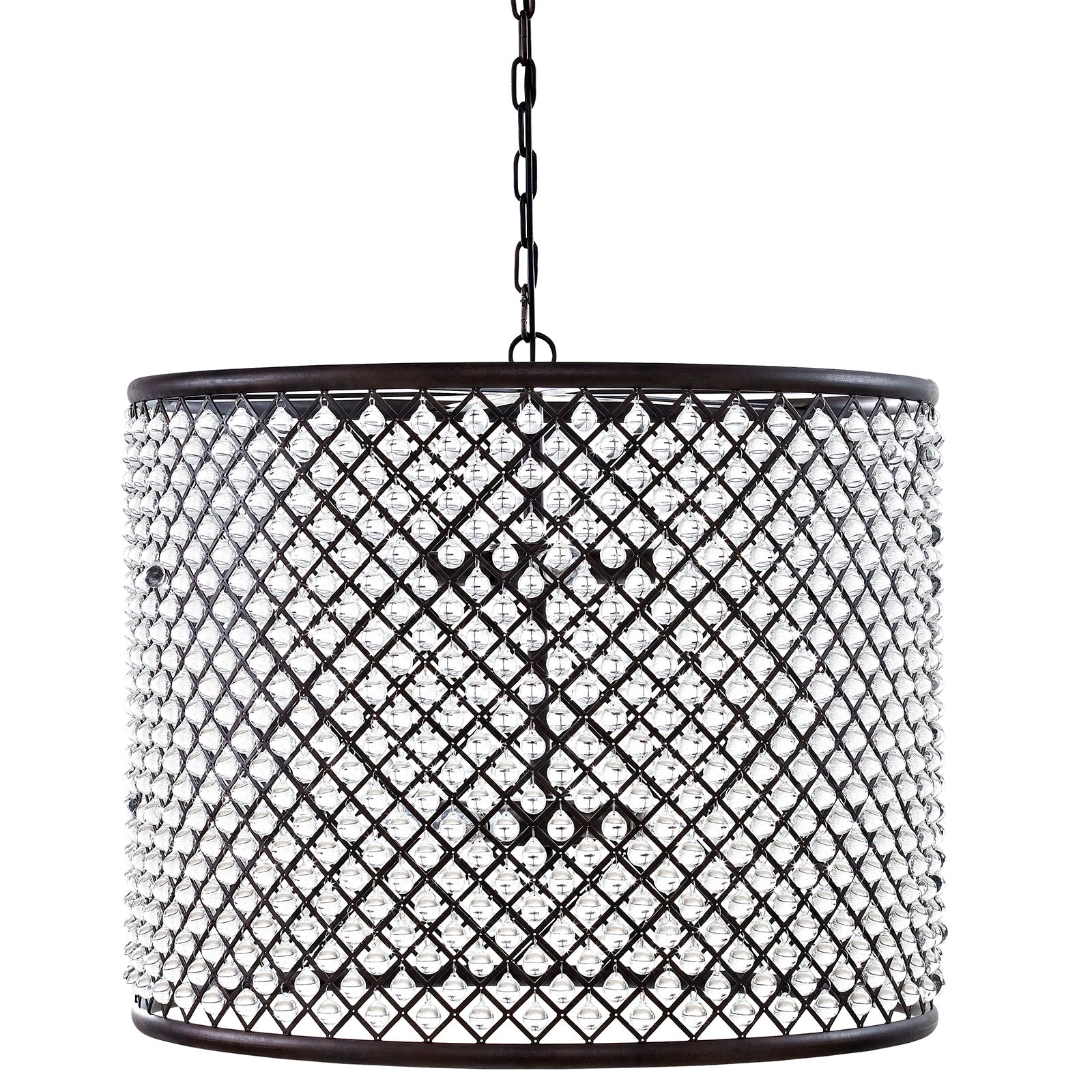 Modway Ceiling Lights - Prosperity 27" Chandelier Brown