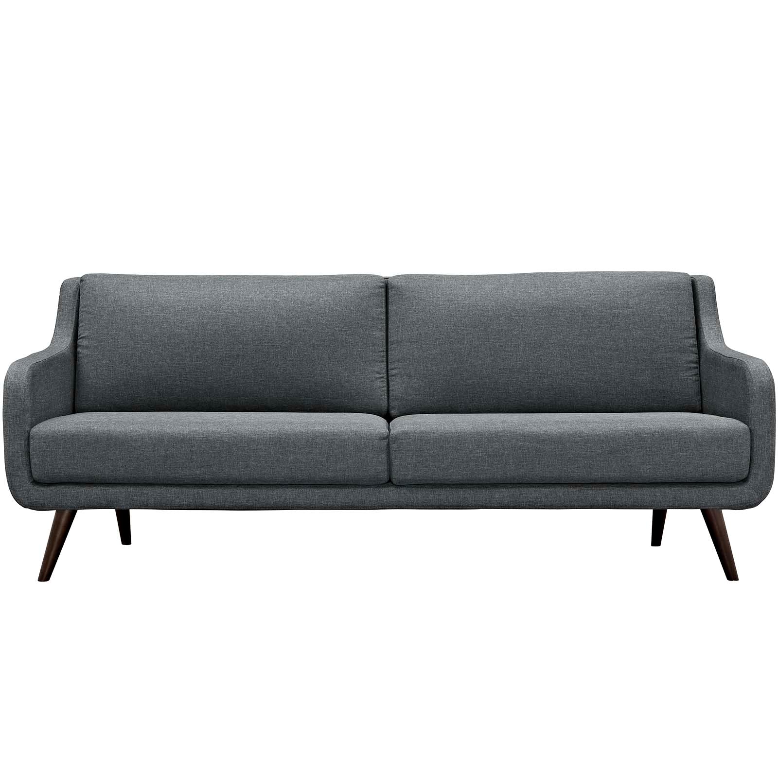 Modway Sofas & Couches - Verve Upholstered Fabric Sofa Gray