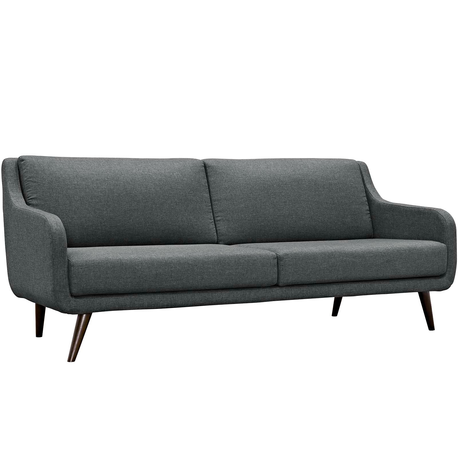 Modway Sofas & Couches - Verve Upholstered Fabric Sofa Gray