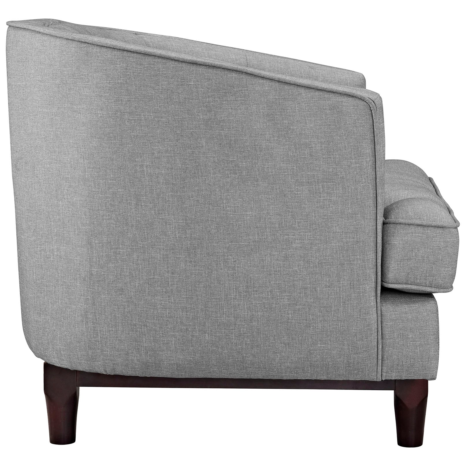 Modway Chairs - Coast Upholstered Fabric Armchair Light Gray