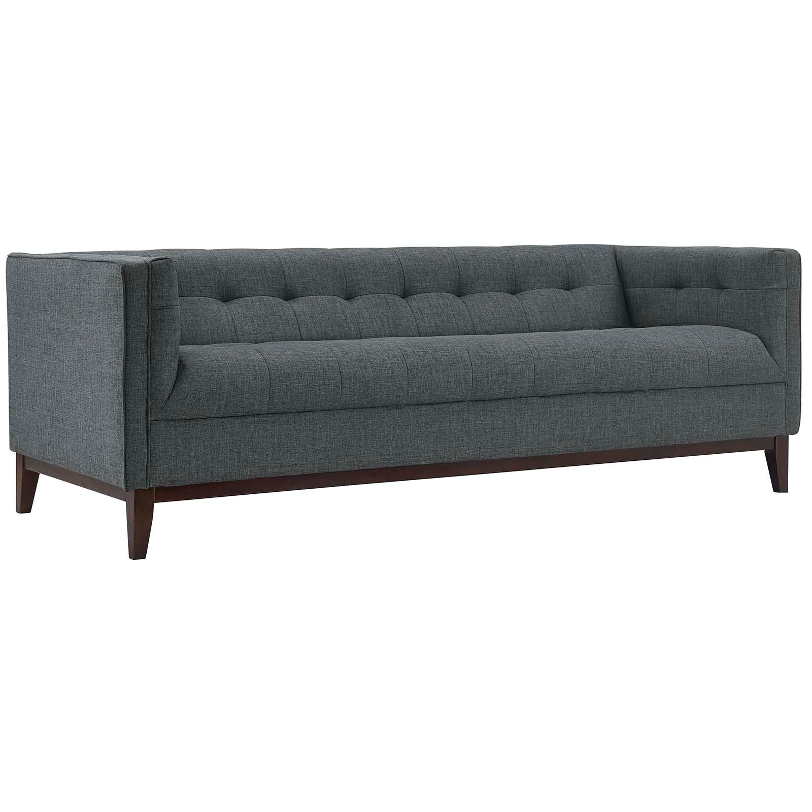 Modway Sofas & Couches - Serve Upholstered Fabric Sofa Gray