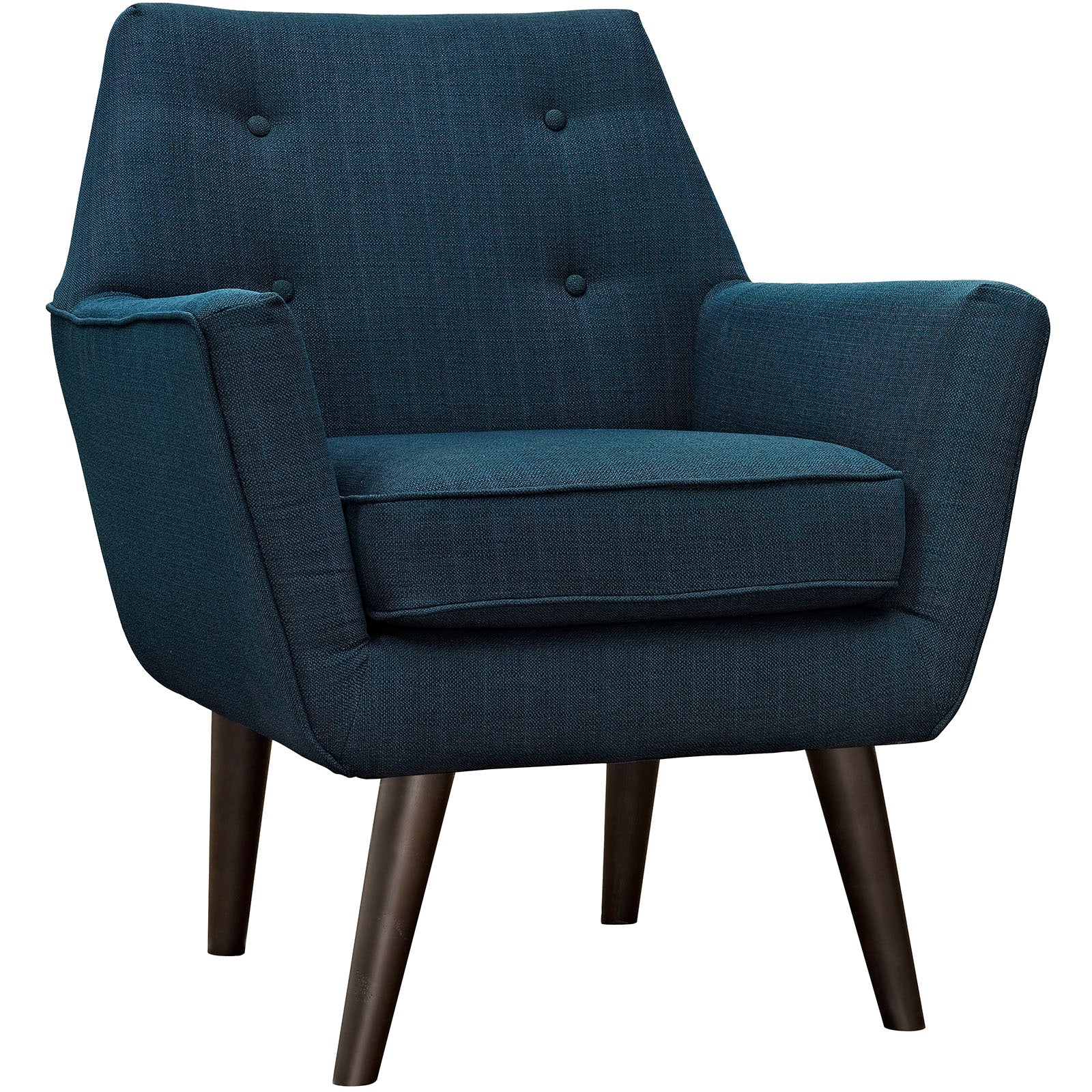 Modway Accent Chairs - Posit Upholstered Fabric Armchair Azure