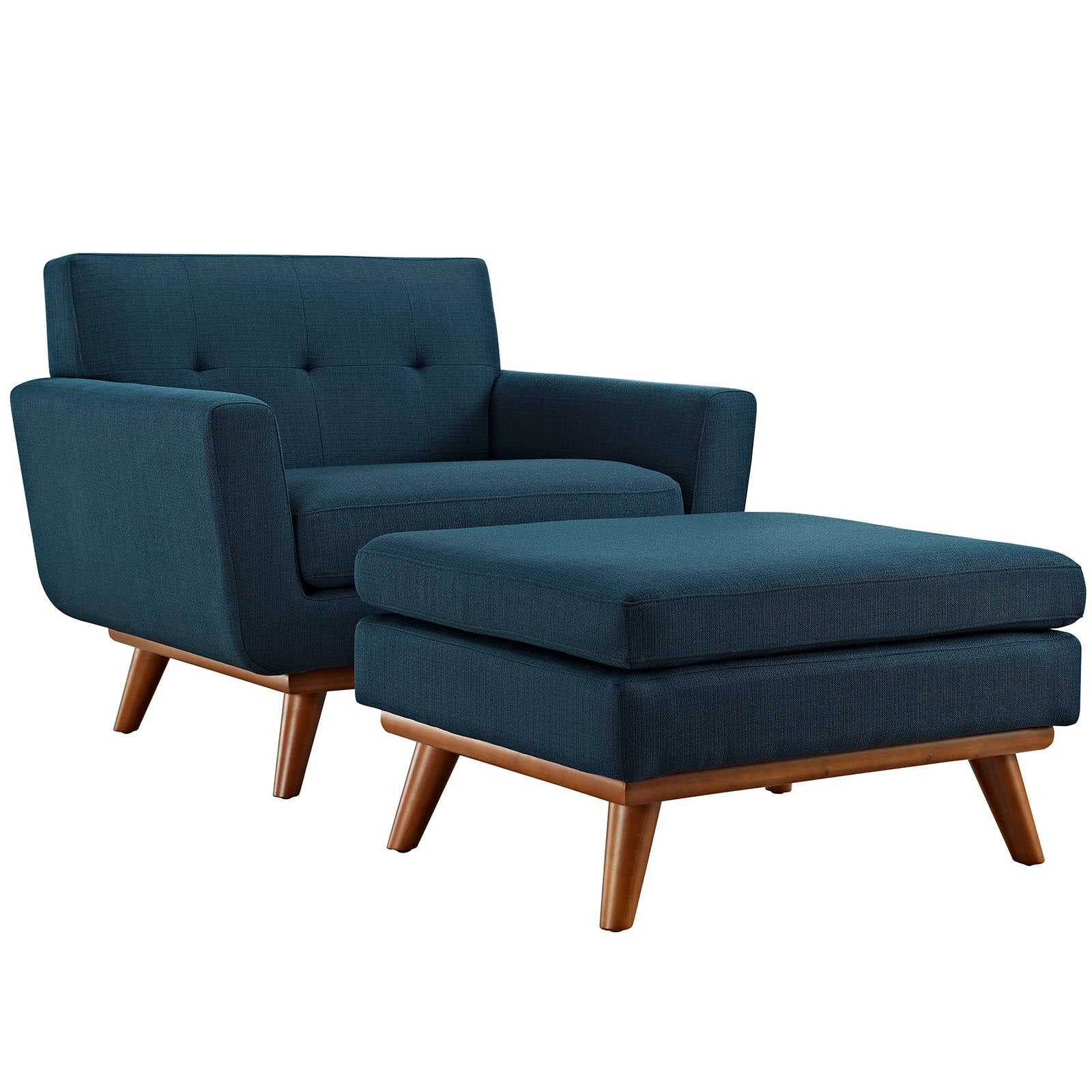 Modway Living Room Sets - Engage 2 Piece Armchair and Ottoman Azure