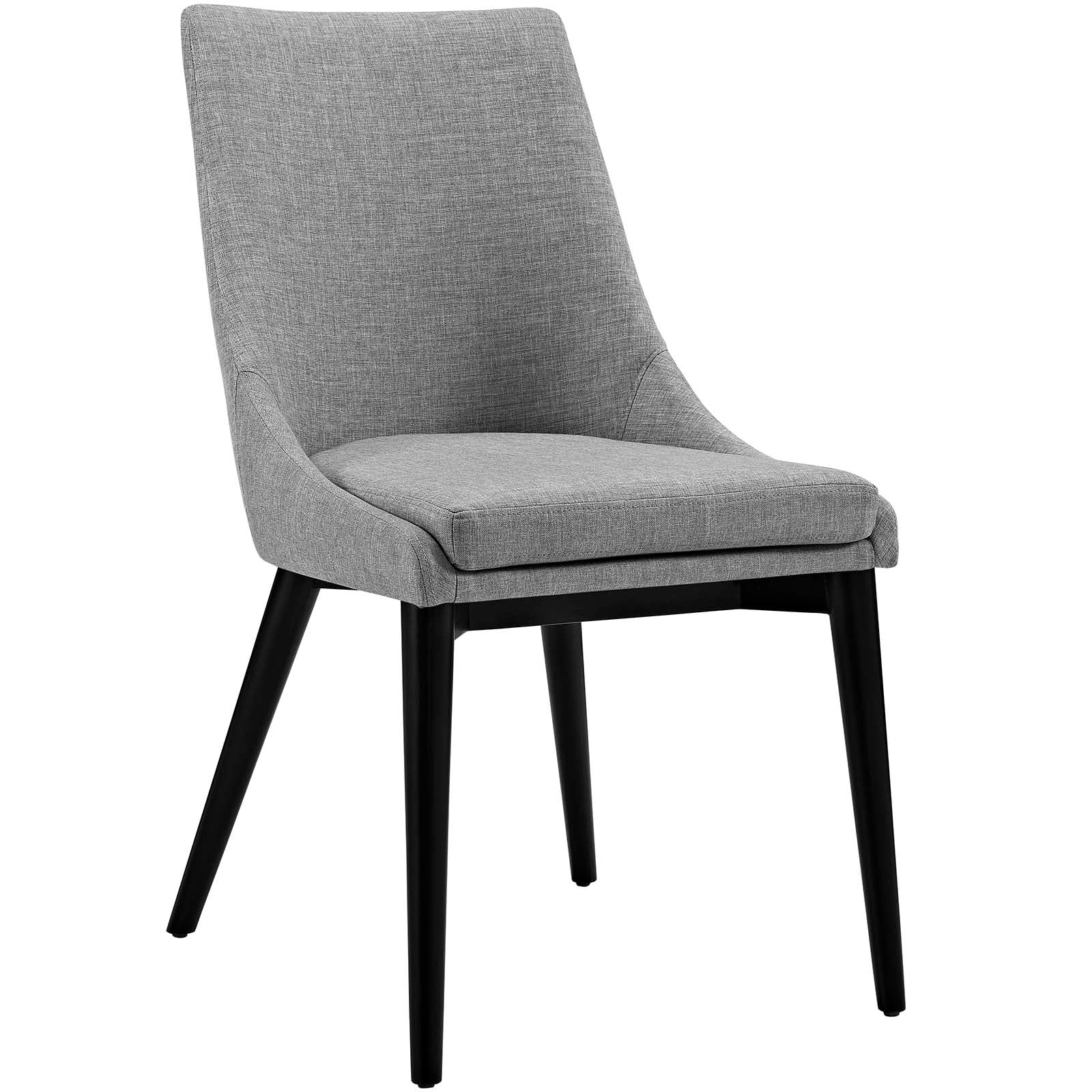 Modway Dining Chairs - Viscount Fabric Dining Chair Light Gray