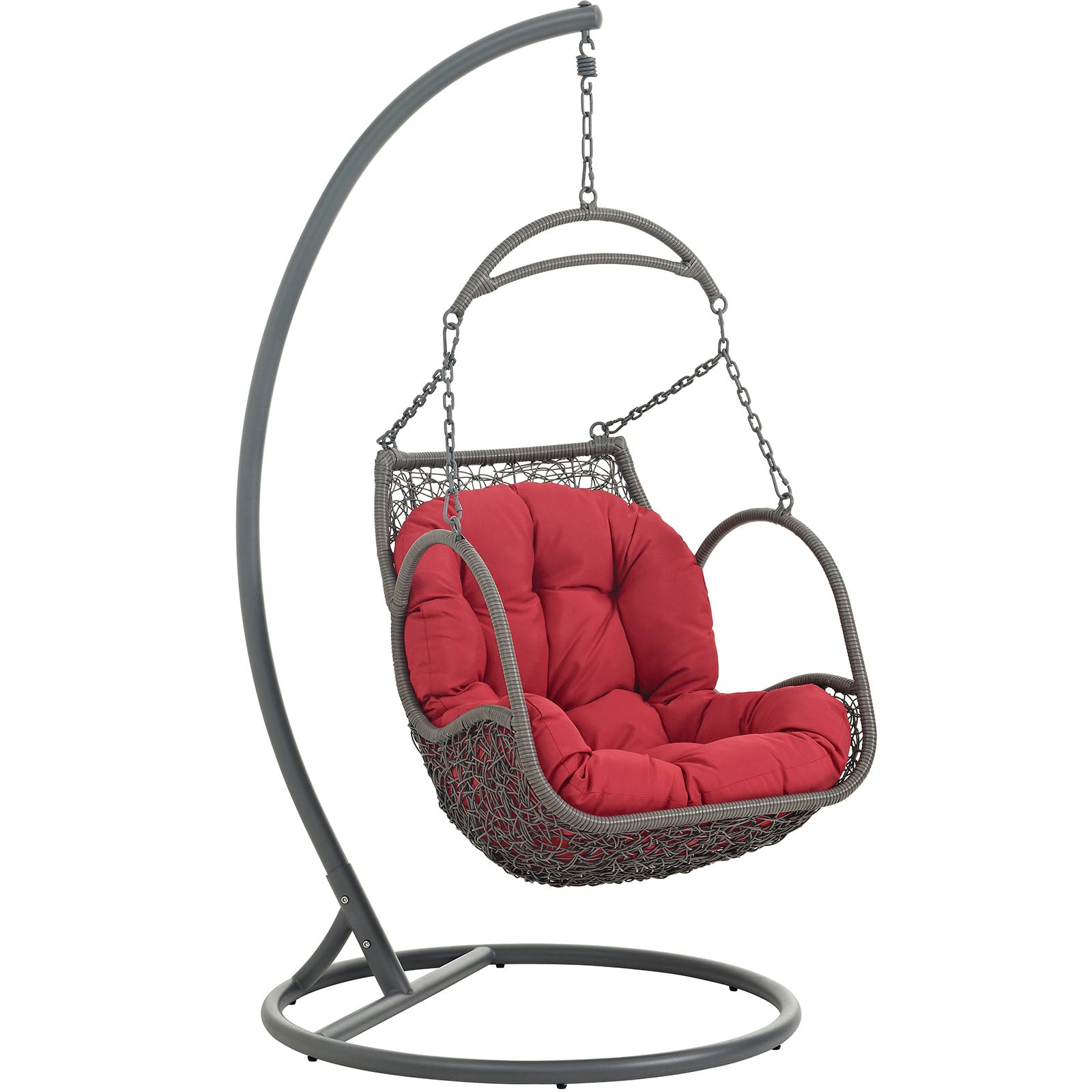 Modway Outdoor Swings - Arbor Outdoor Swing Chair Red