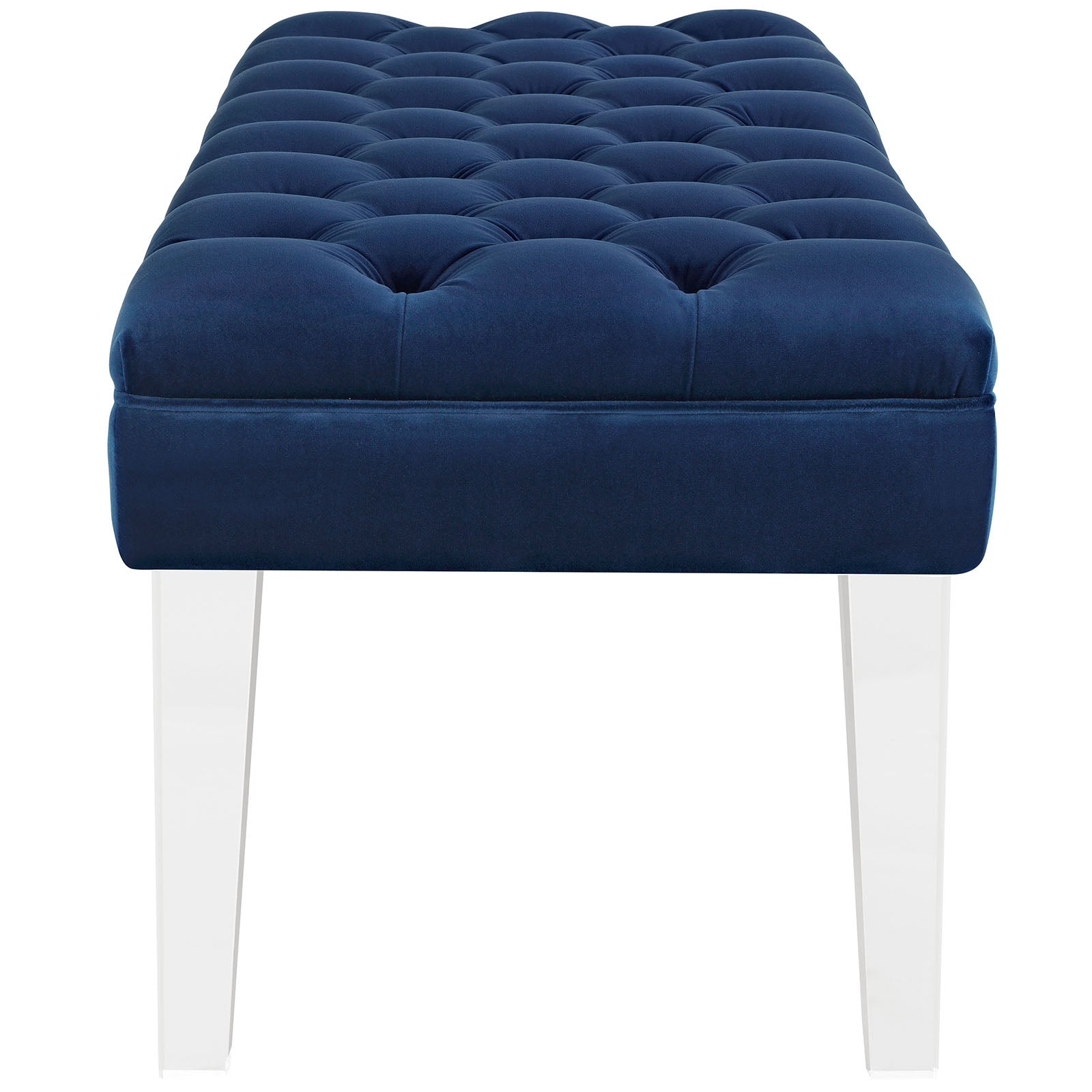 Modway Benches - Valet Performance Velvet Bench Navy