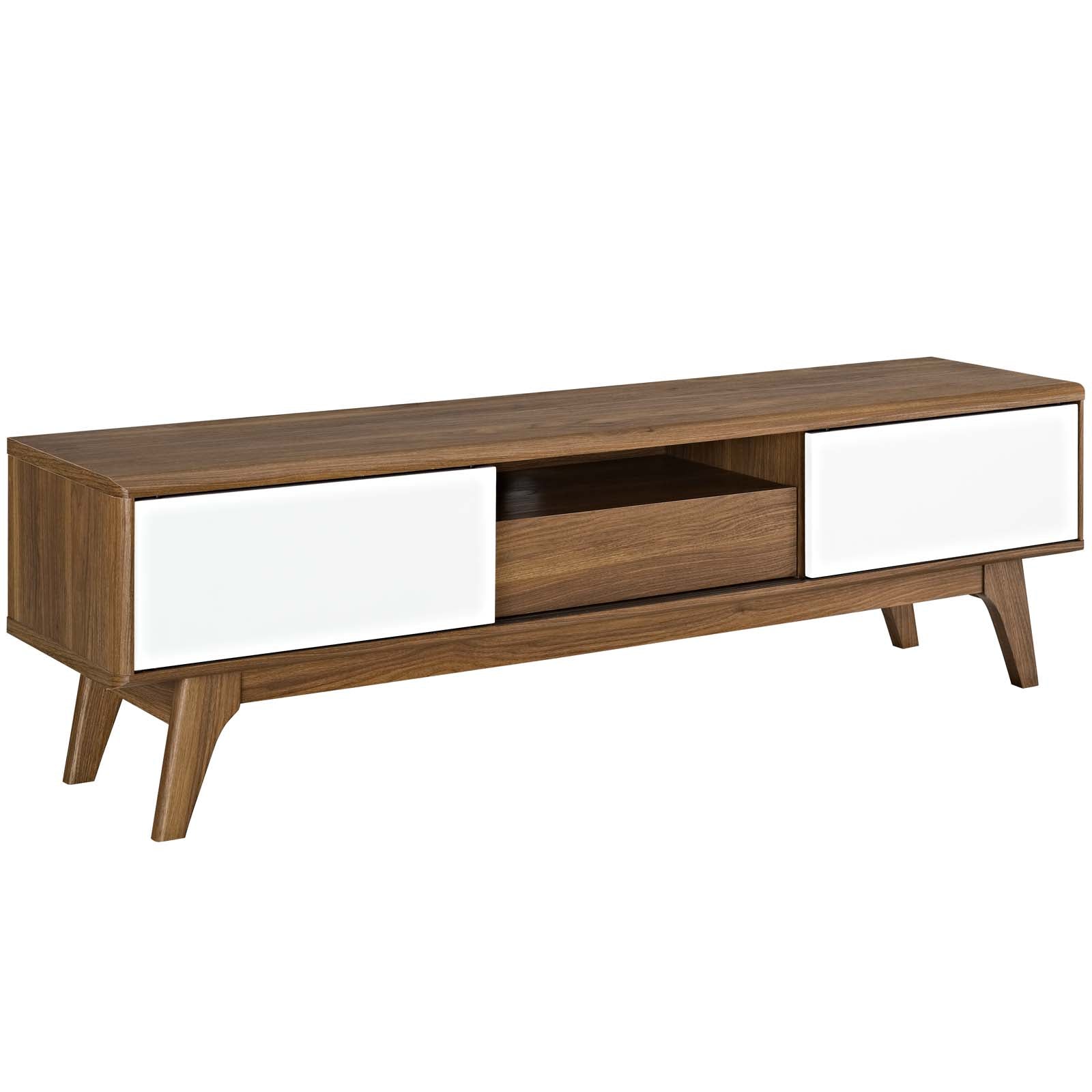Modway TV & Media Units - Envision 59" TV Stand Walnut White