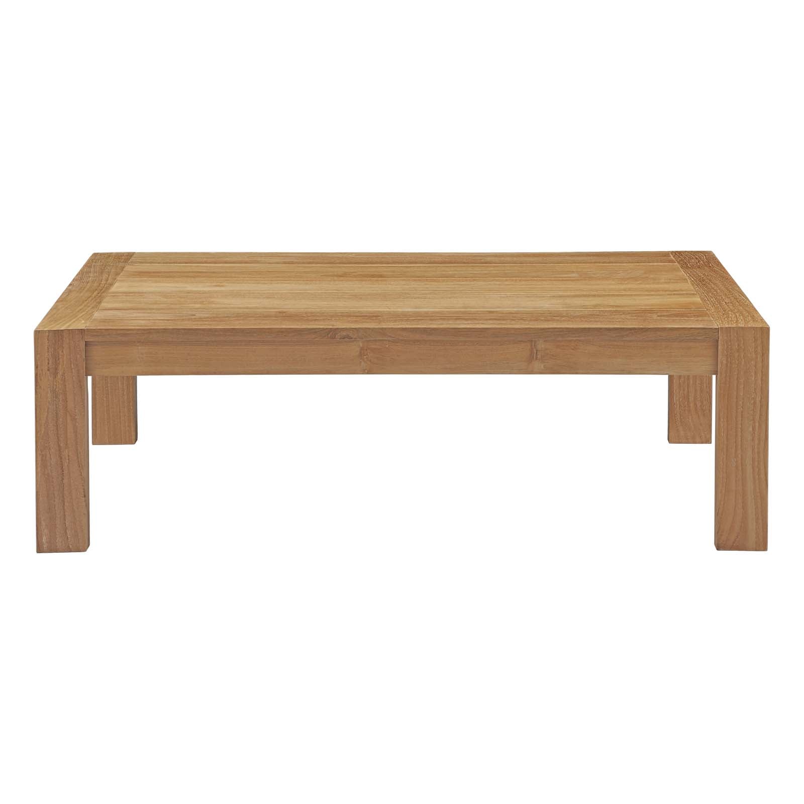 Modway Outdoor Coffee Tables - Upland Outdoor Coffee Table Natural