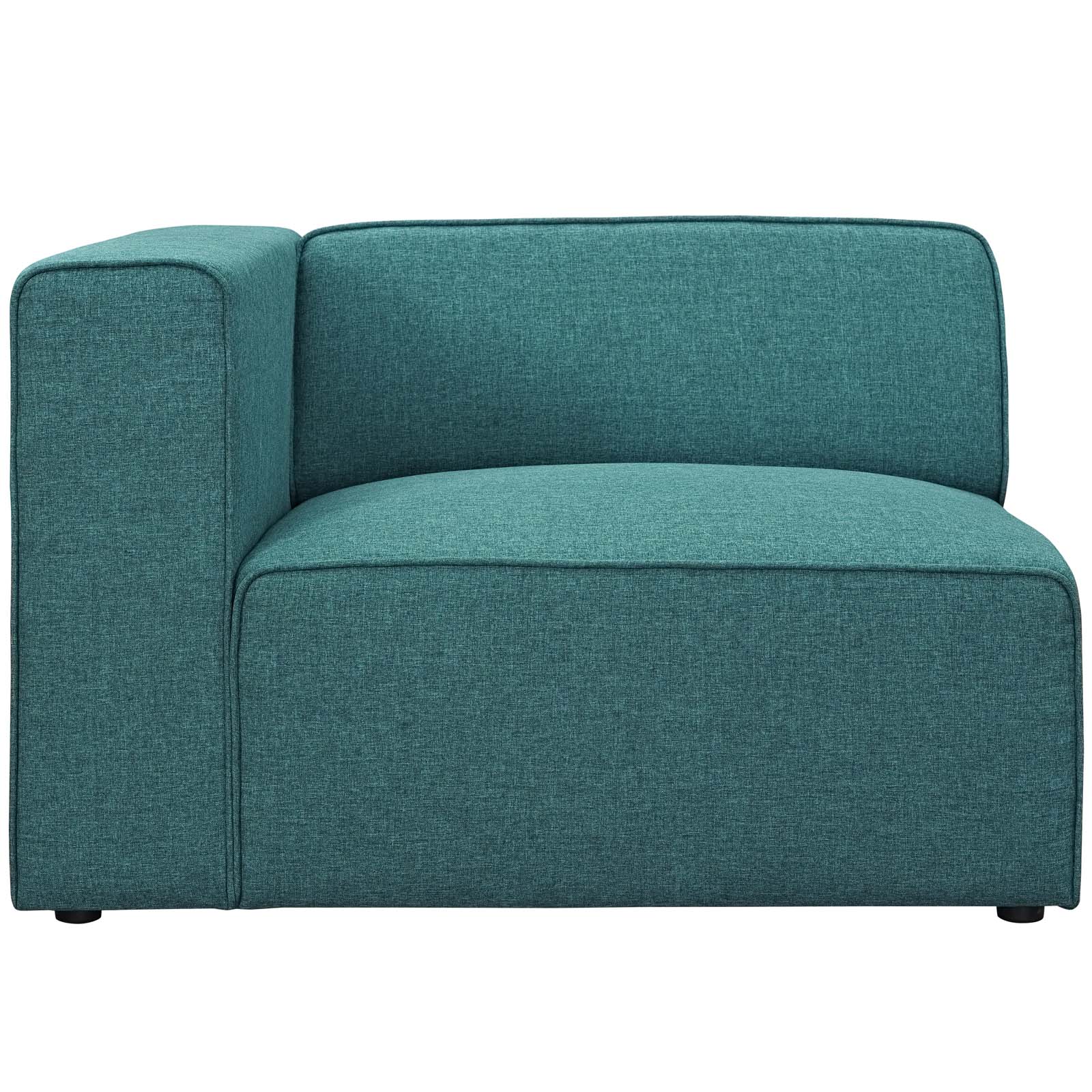 Modway Sofas & Couches - Mingle Fabric Left-Facing Sofa Teal