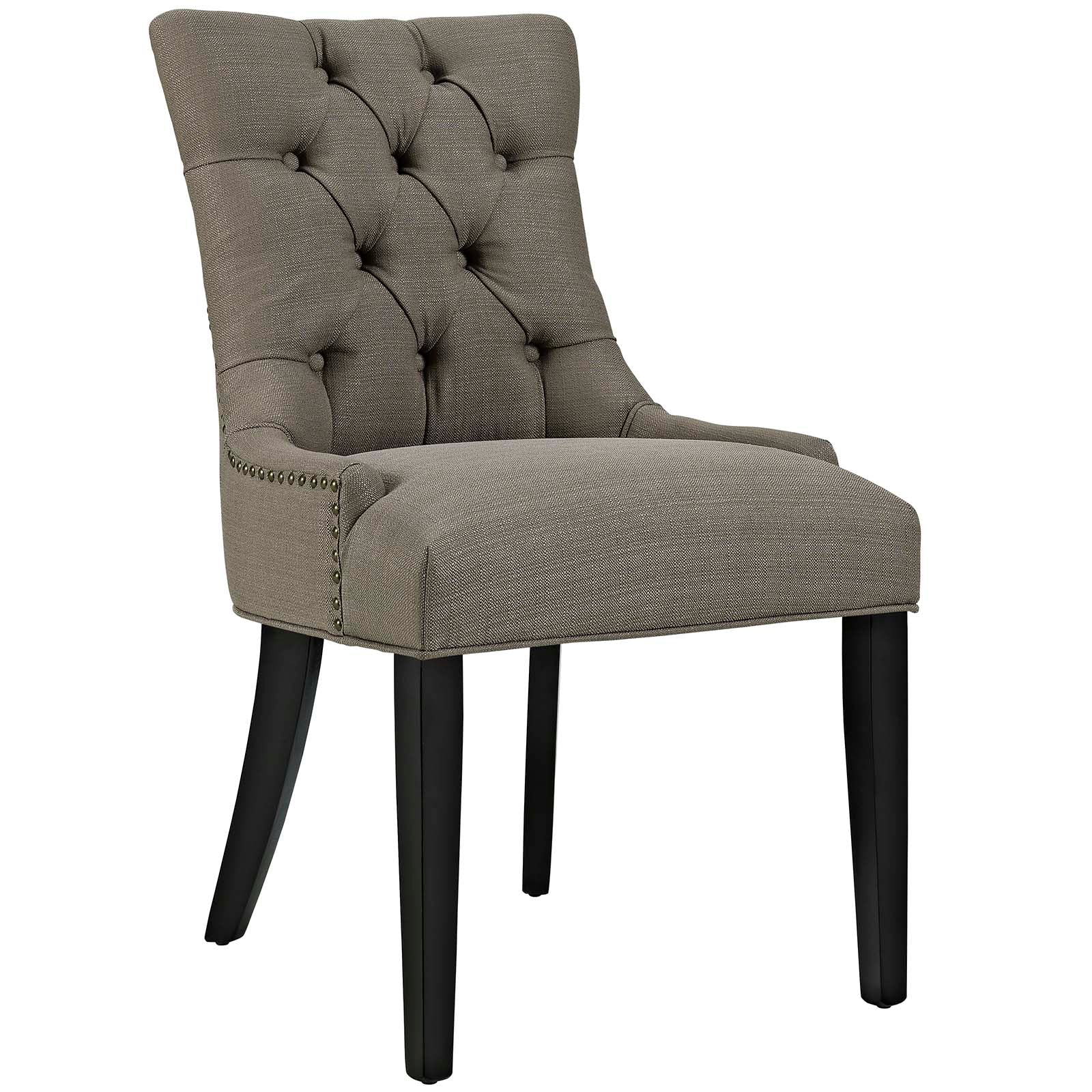 Modway Dining Chairs - Regent Dining Side Chair Fabric Granite (Set of 2)