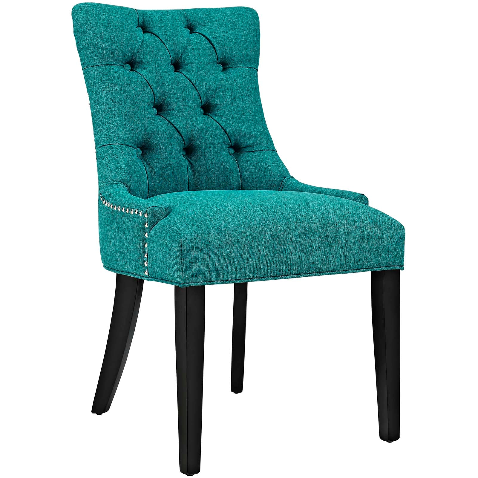 Modway Dining Chairs - Regent Dining Side Chair Fabric Teal (Set of 2)