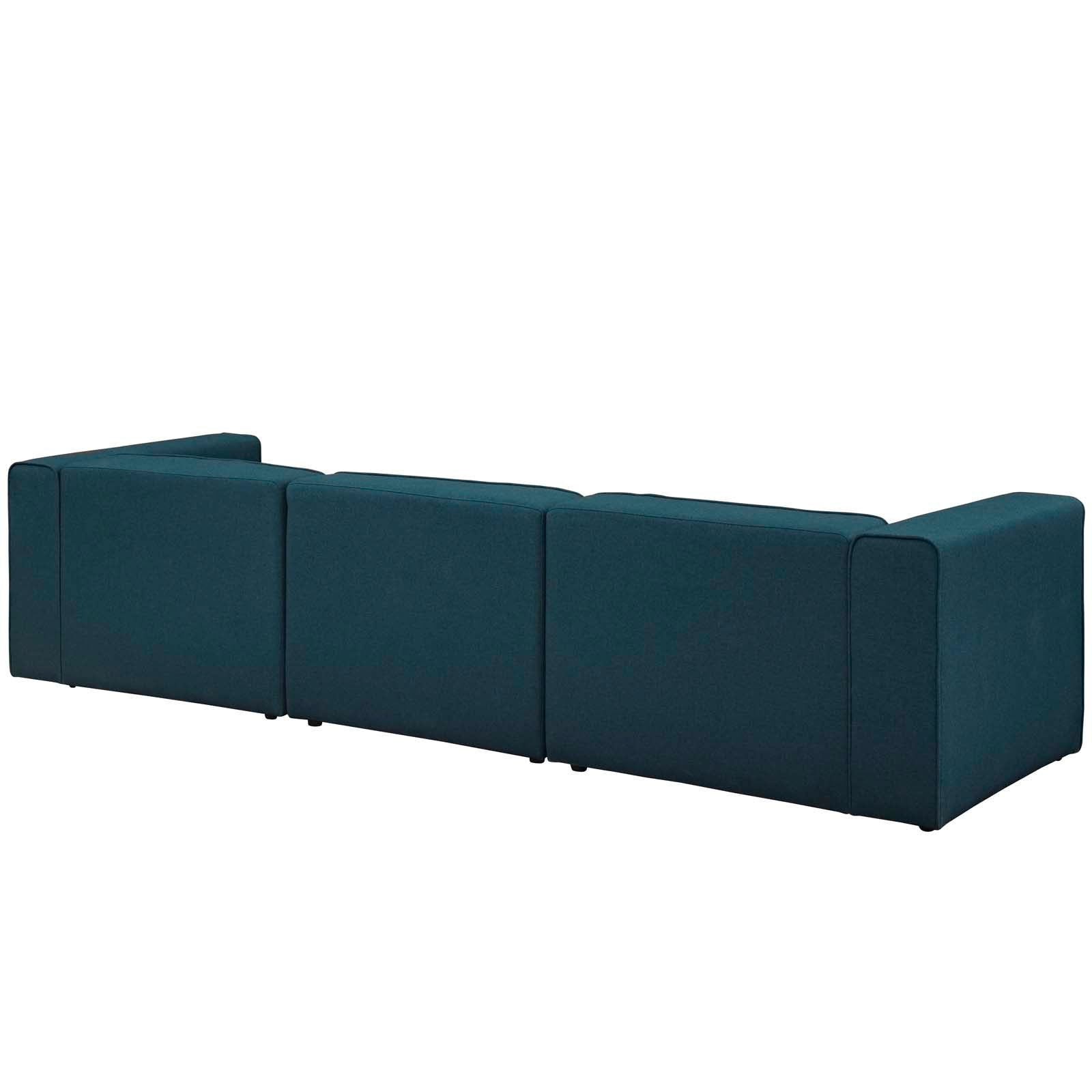 Modway Sofas & Couches - Mingle Upholstered Sectional Sofa Set Blue