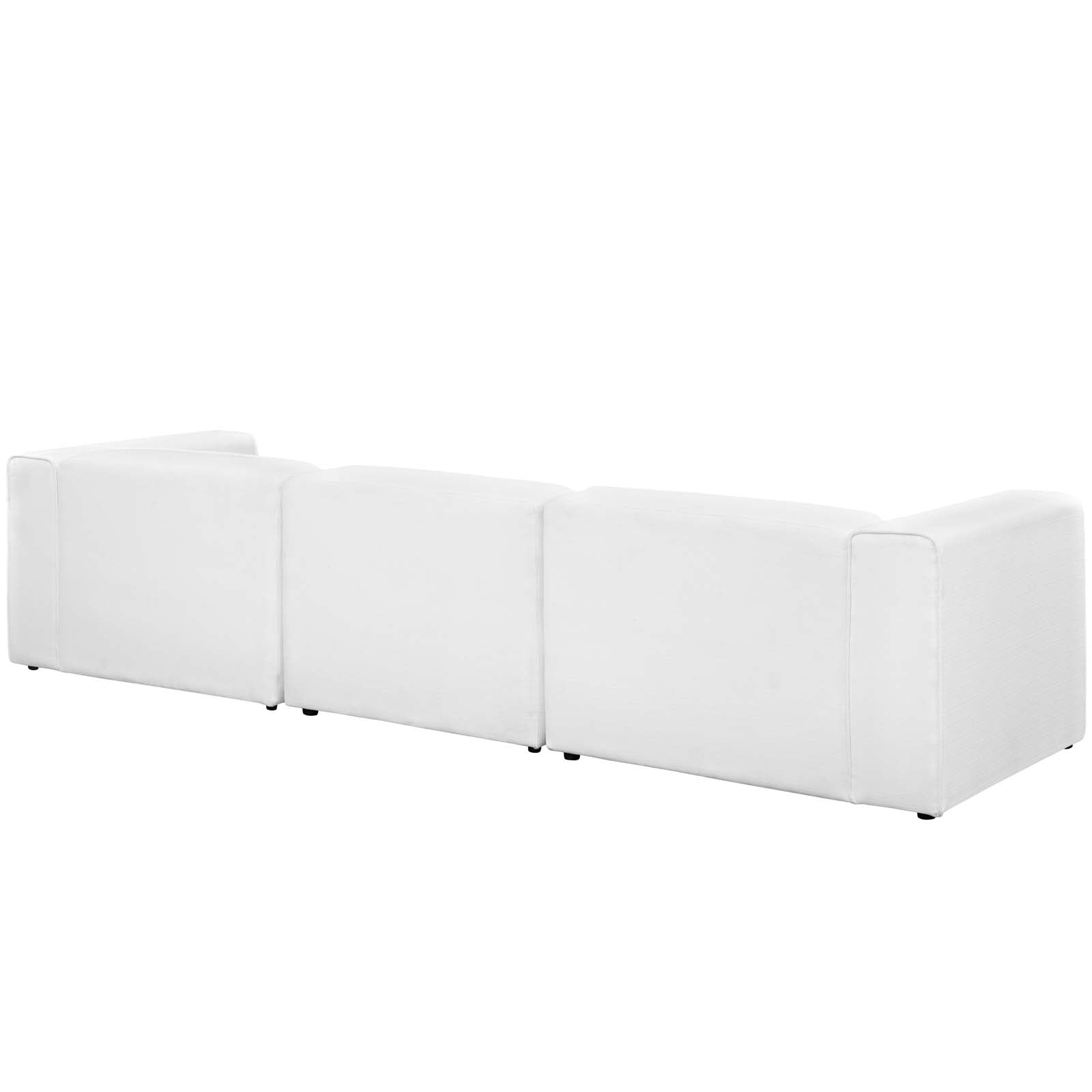 Modway Sofas & Couches - Mingle Upholstered Sectional Sofa Set White