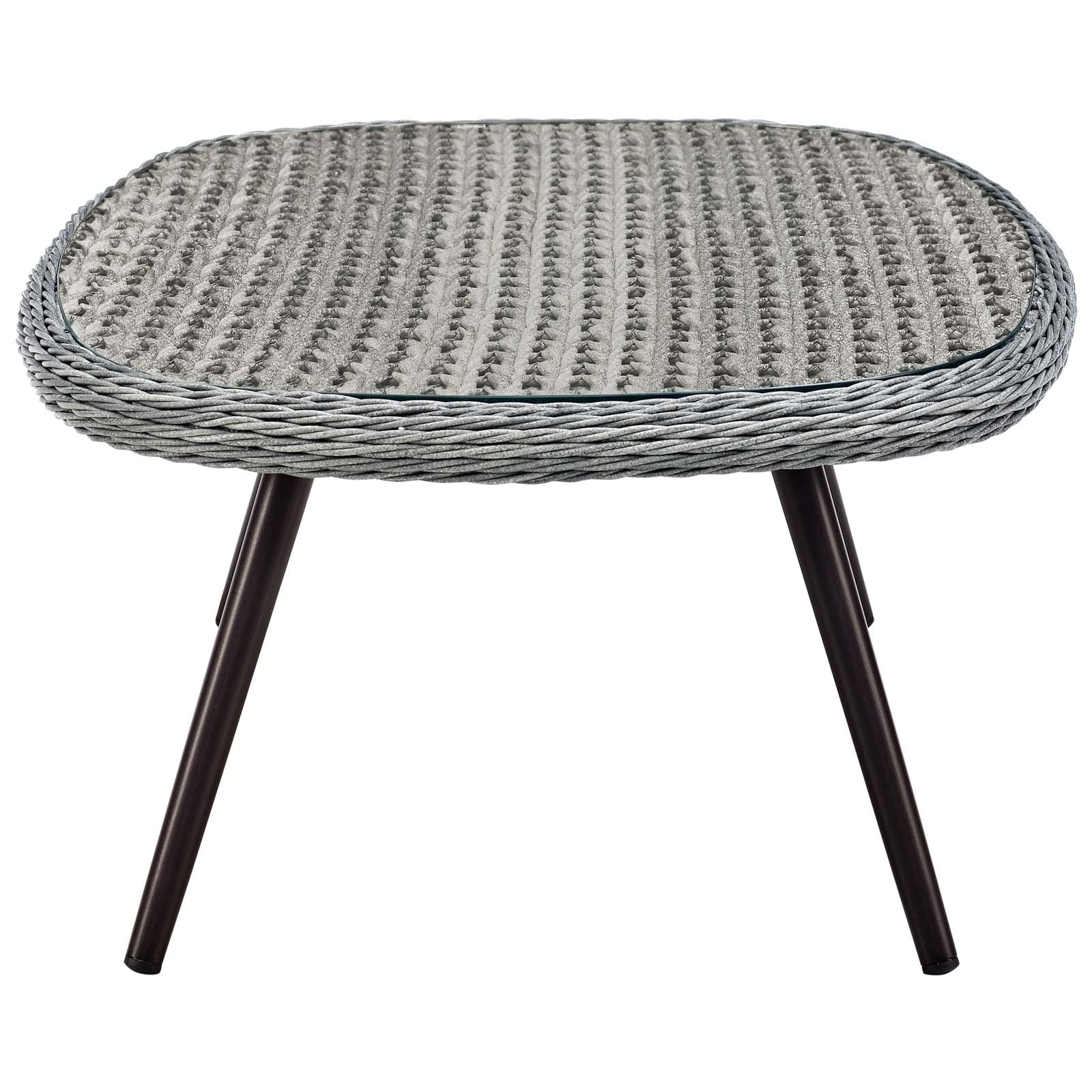 Modway Outdoor Coffee Tables - Endeavor Outdoor Coffee Table Gray