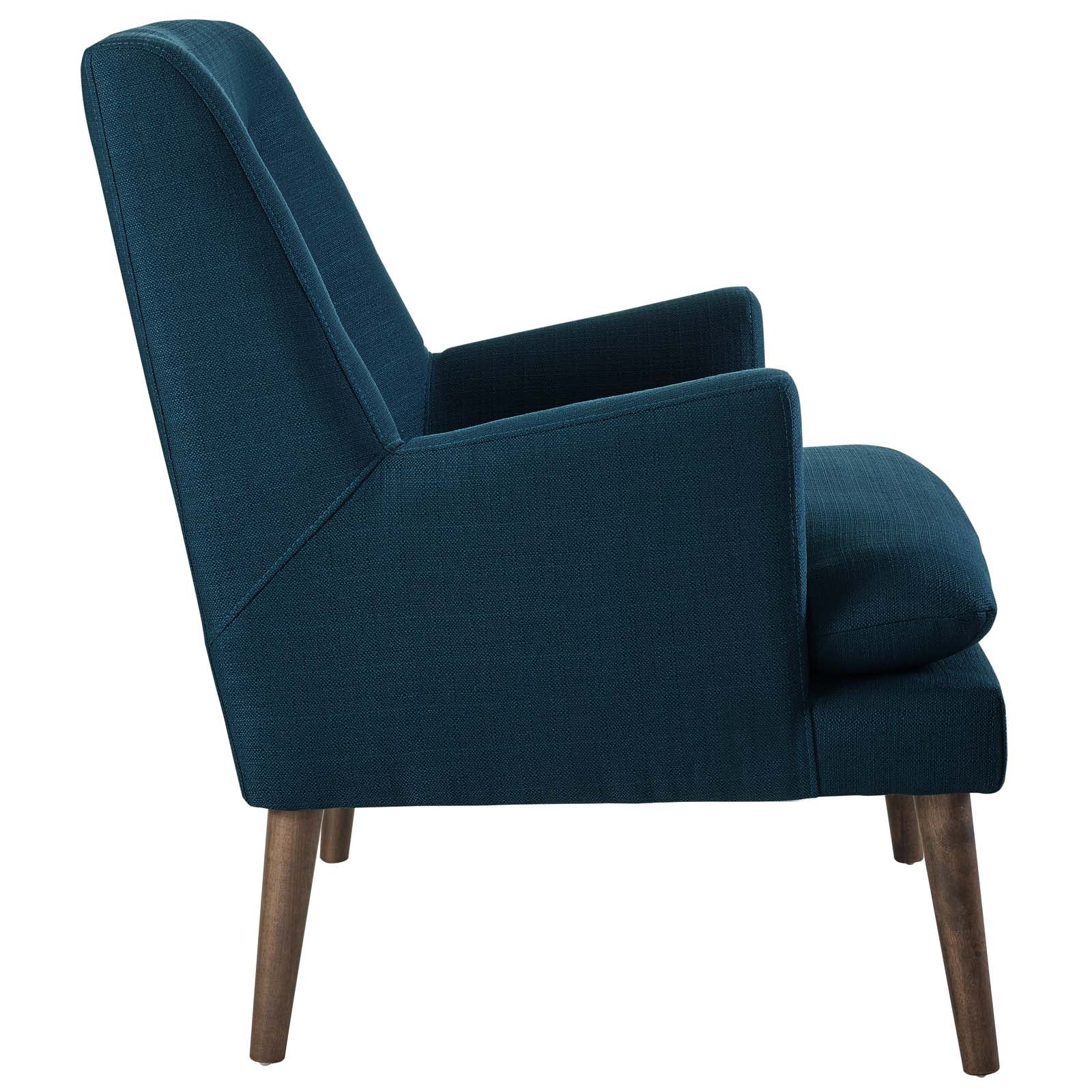 Modway Accent Chairs - Leisure Upholstered Lounge Chair Azure