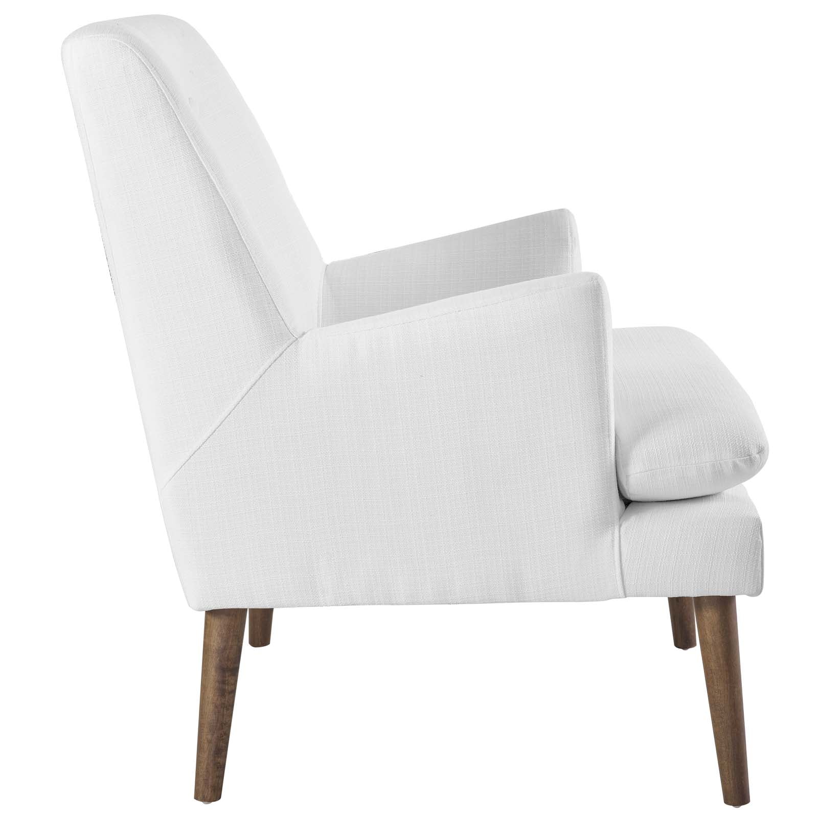 Modway Accent Chairs - Leisure Upholstered Lounge Chair White