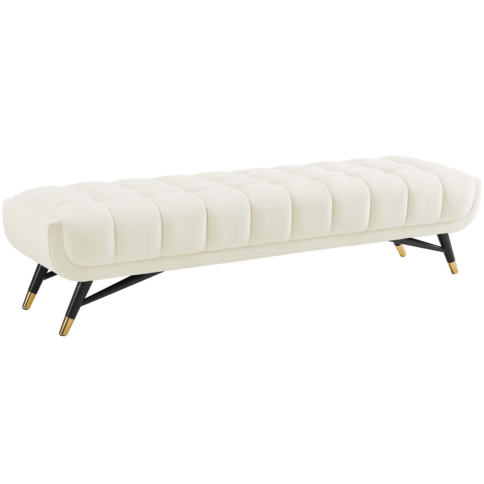 Modway Benches - Adept Performance Velvet Bench Ivory