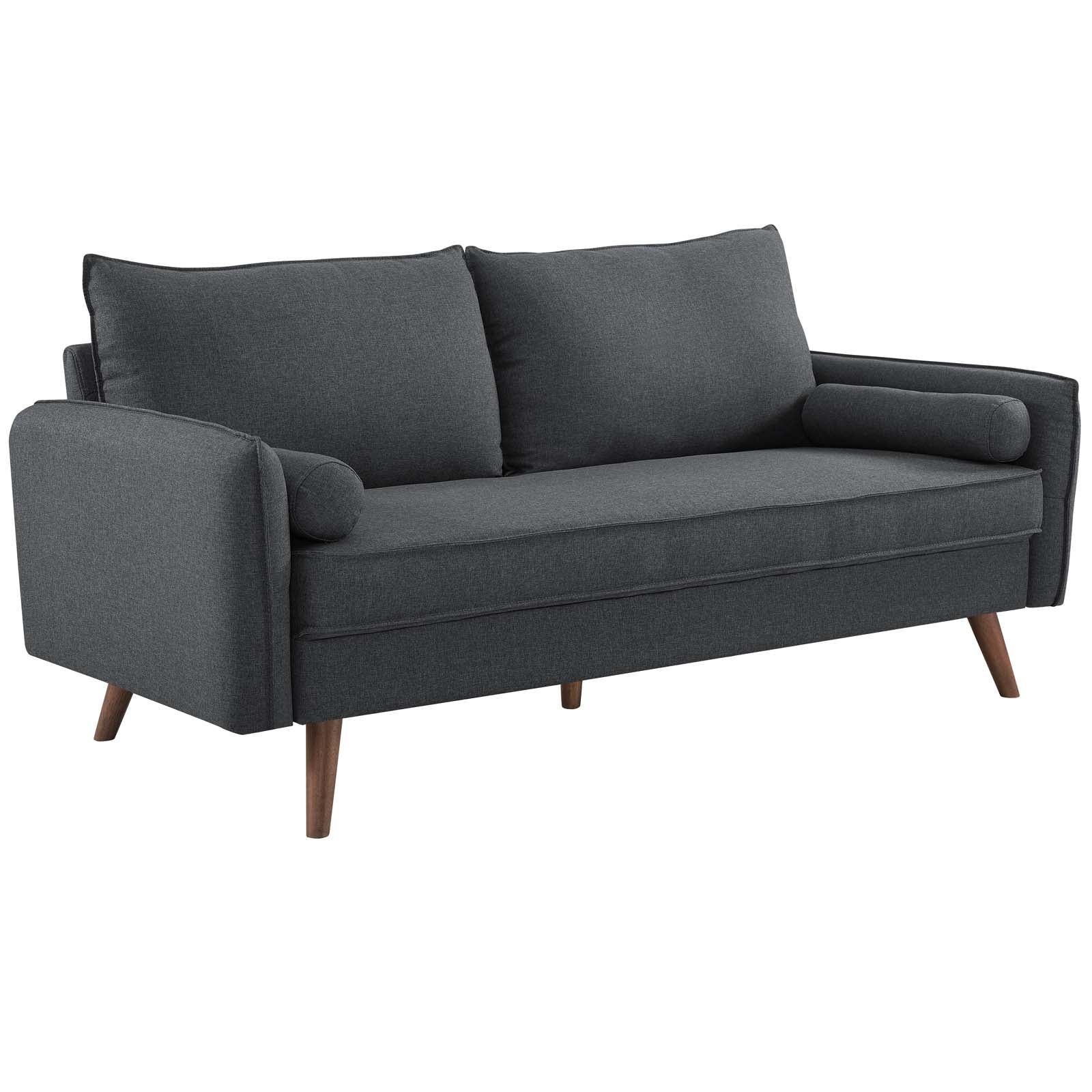 Modway Sofas & Couches - Revive Upholstered Fabric Sofa Gray