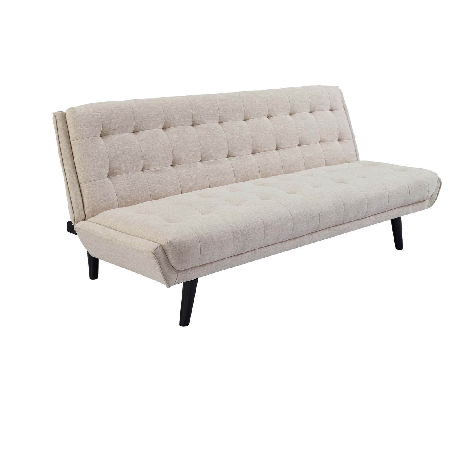 Modway Sofas & Couches - Glance Tufted Convertible Fabric Sofa Bed Beige