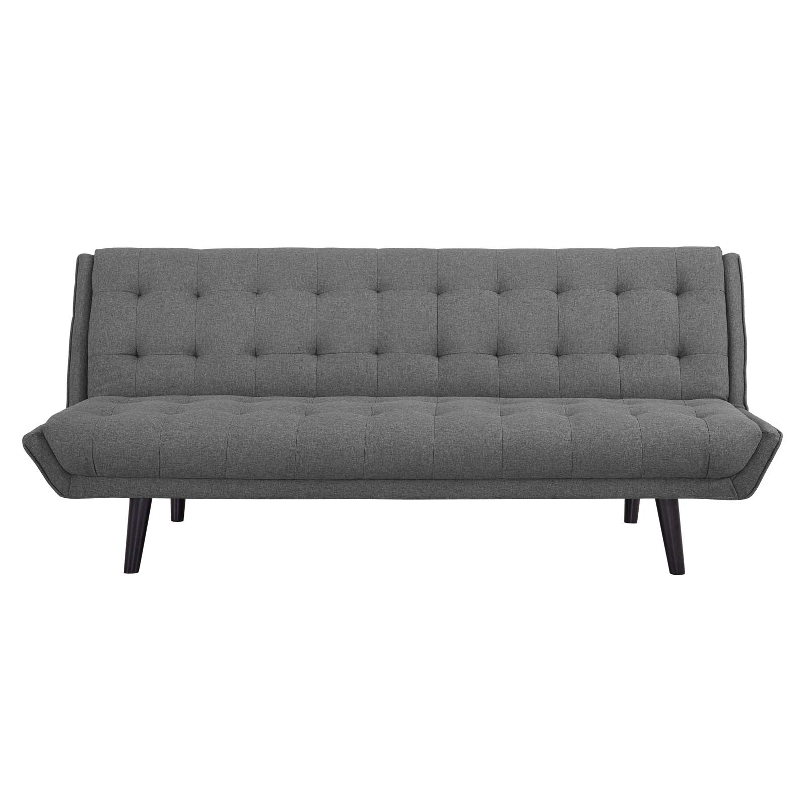 Modway Sofas & Couches - Glance Tufted Convertible Fabric Sofa Bed Gray