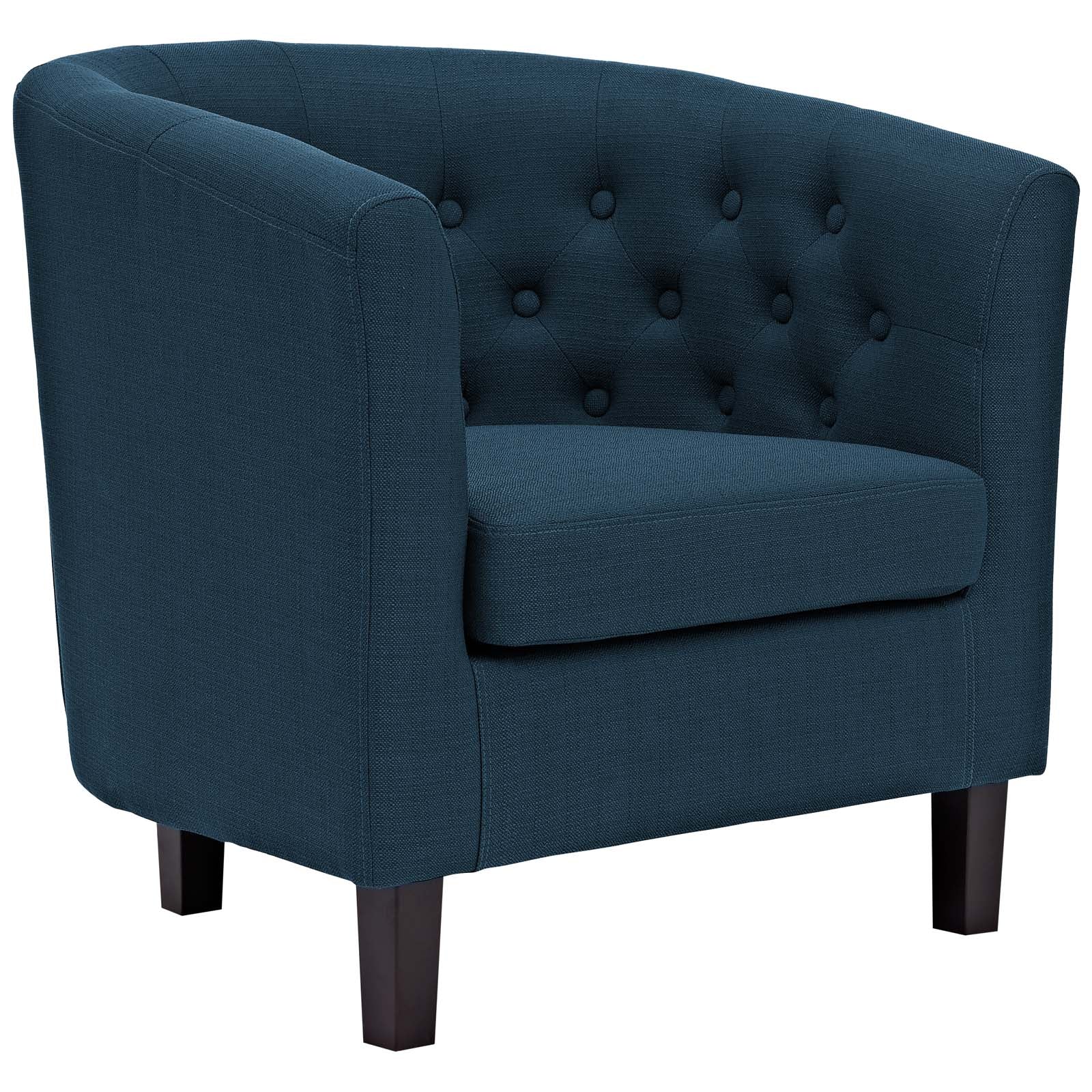 Modway Living Room Sets - Prospect 2 Piece Upholstered Fabric Loveseat and Armchair Set Azure