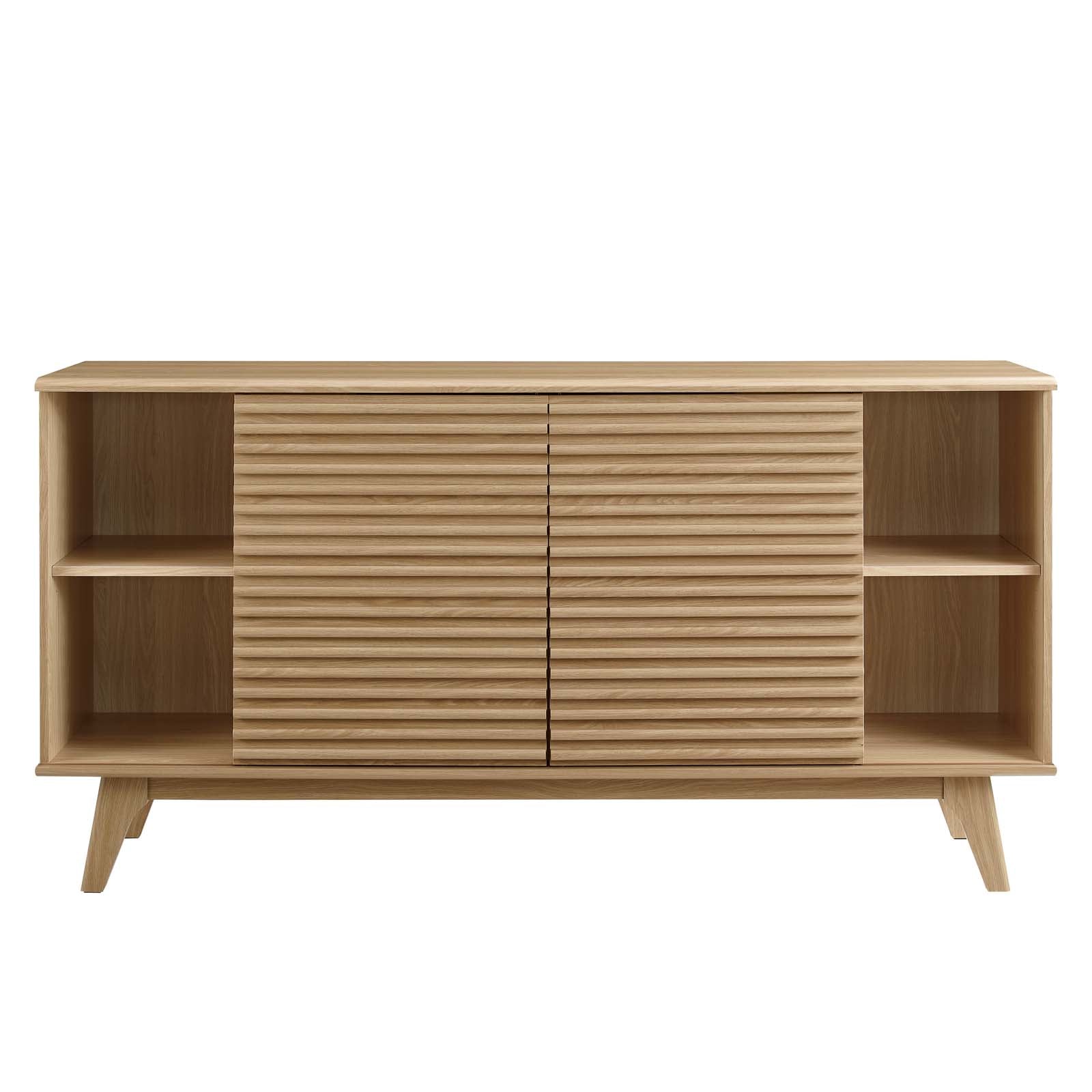 Modway TV & Media Units - Render-63"-Sideboard-Buffet-Table-or-TV-Stand-Oak