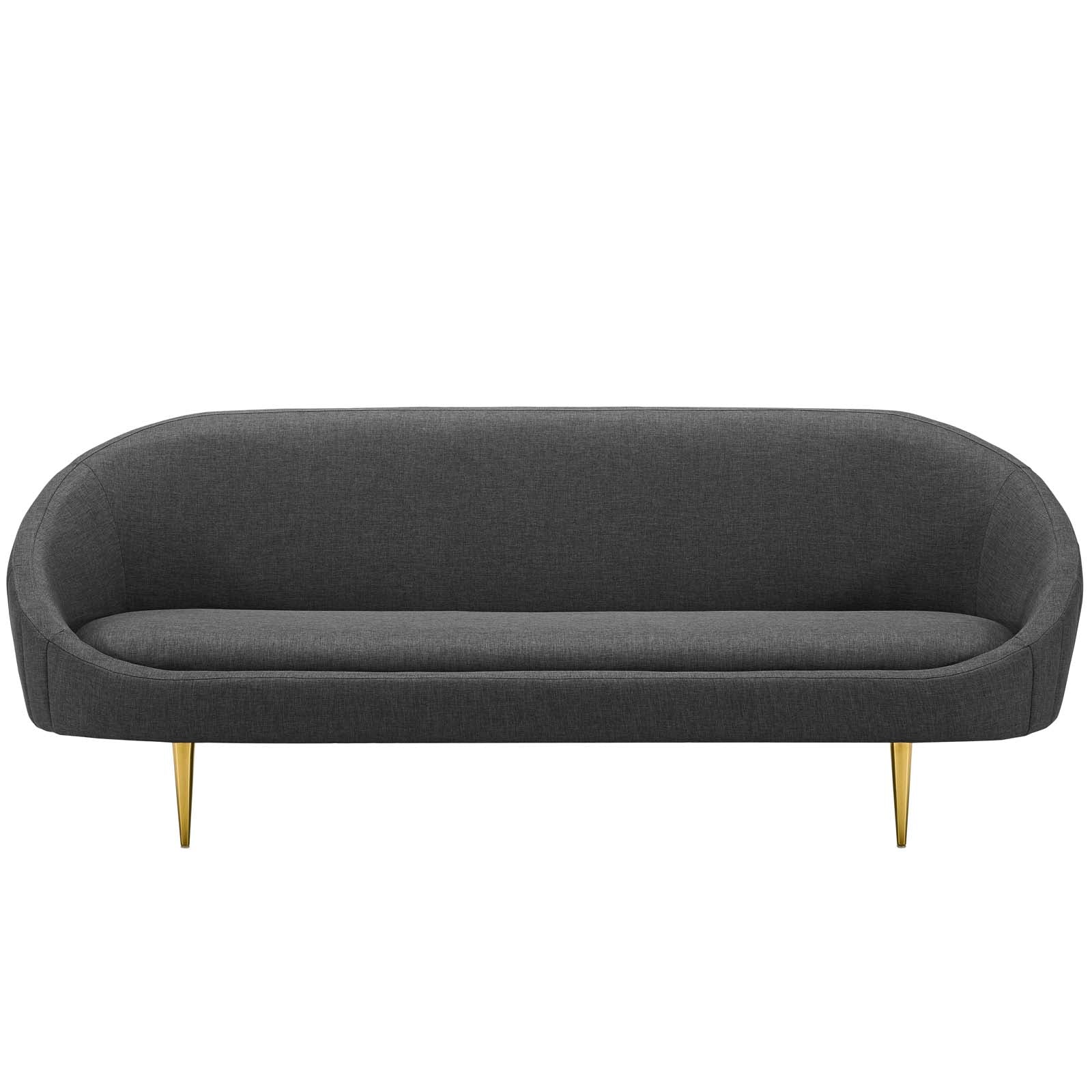 Modway Sofas & Couches - Sublime Vertical Curve Back Fabric Sofa Gray