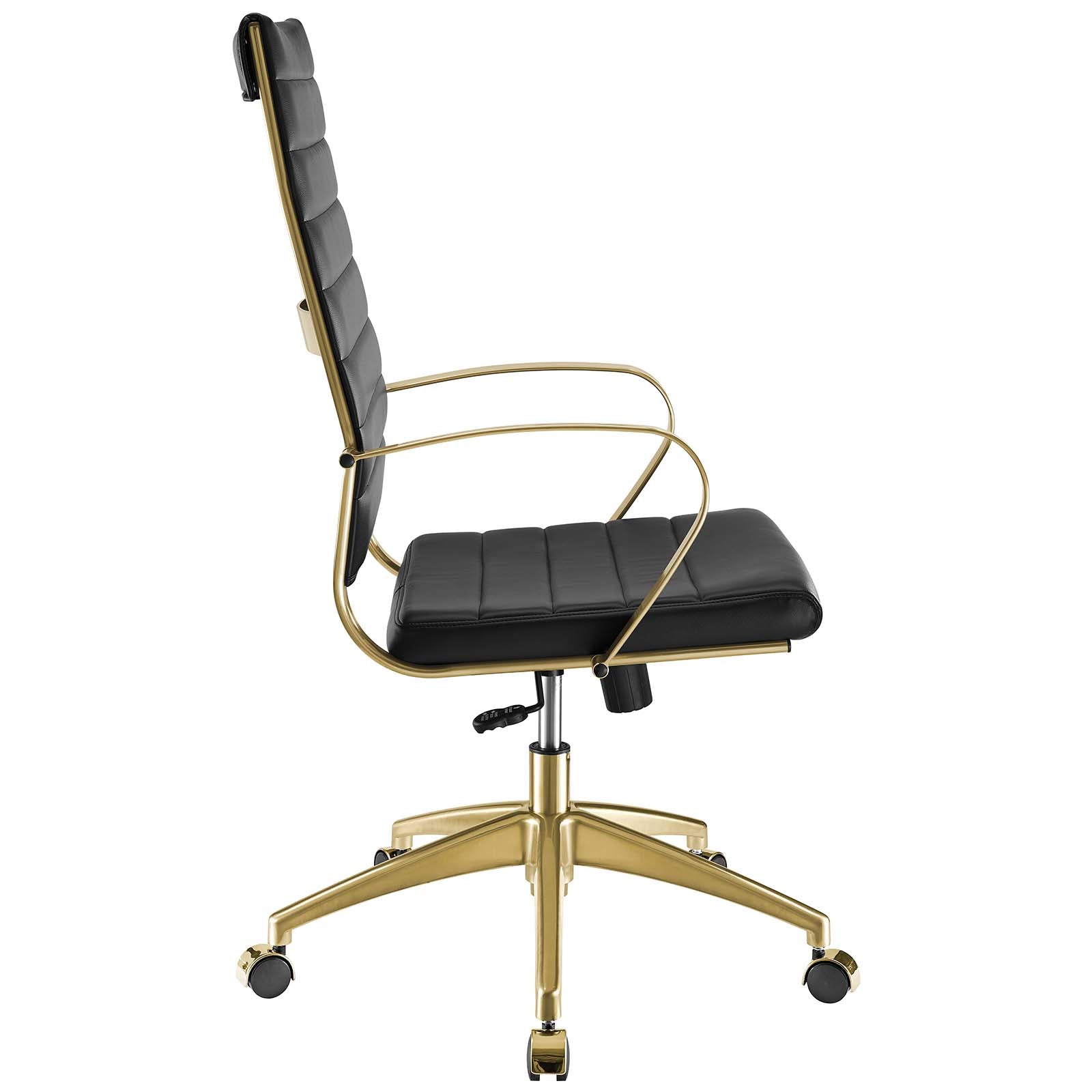 Modway Task Chairs - Jive Gold Stainless Steel Highback Office Chair Gold Black